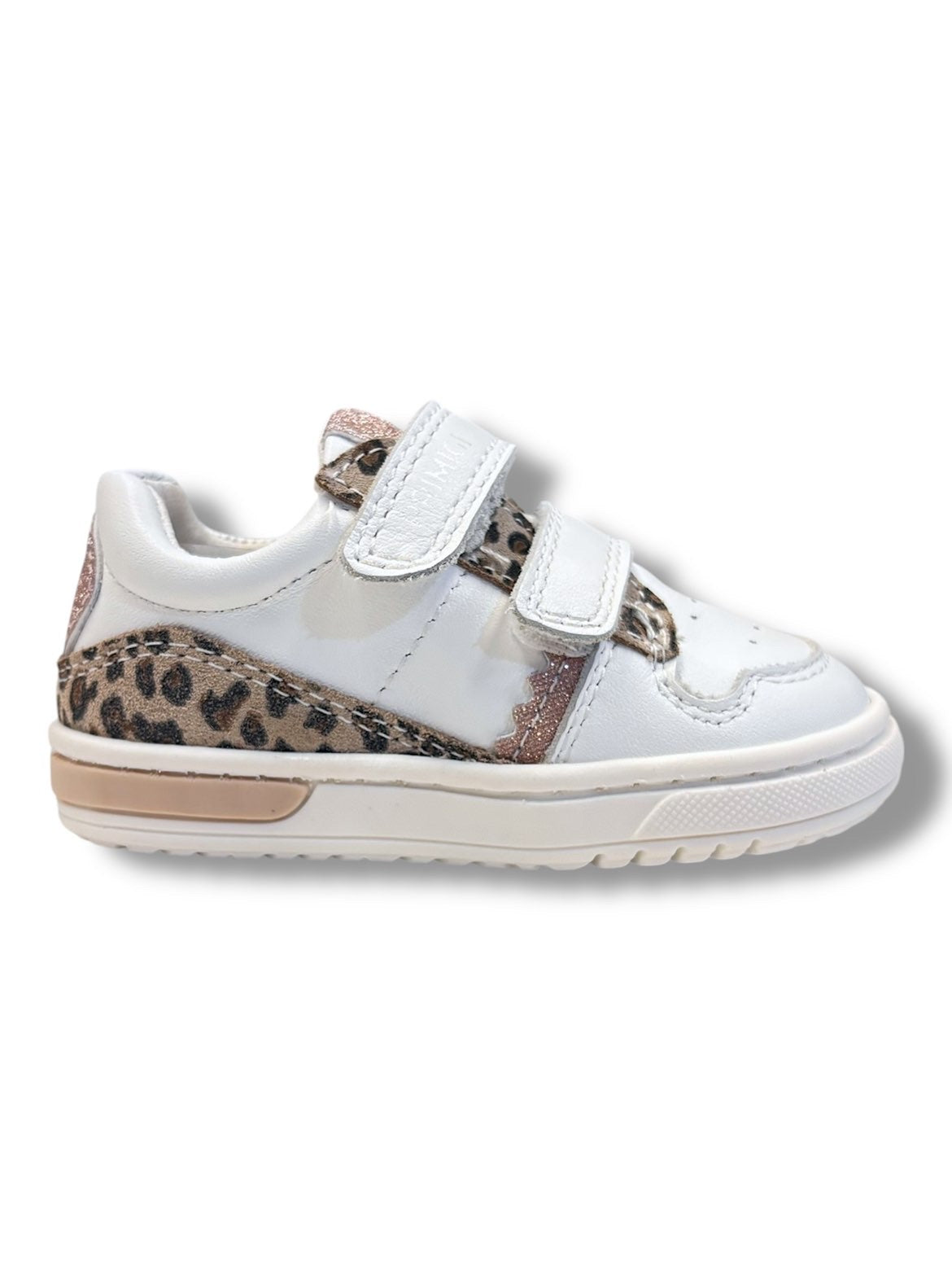 Primigi - Girls white/leopard Velcro shoe - 1407111