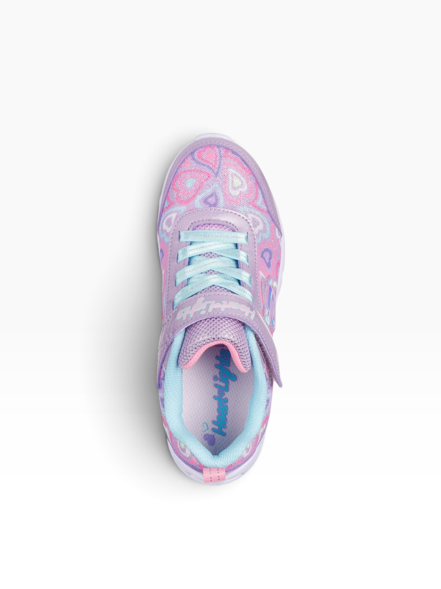 Skechers - Girls lavender light up runners - Bubble Love