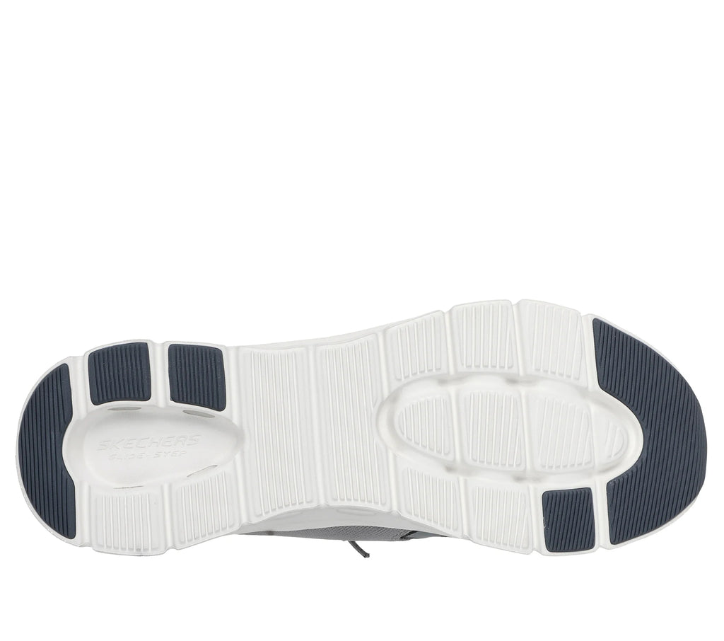 Skechers - Men’s Grey slip in trainer - Glide step pro