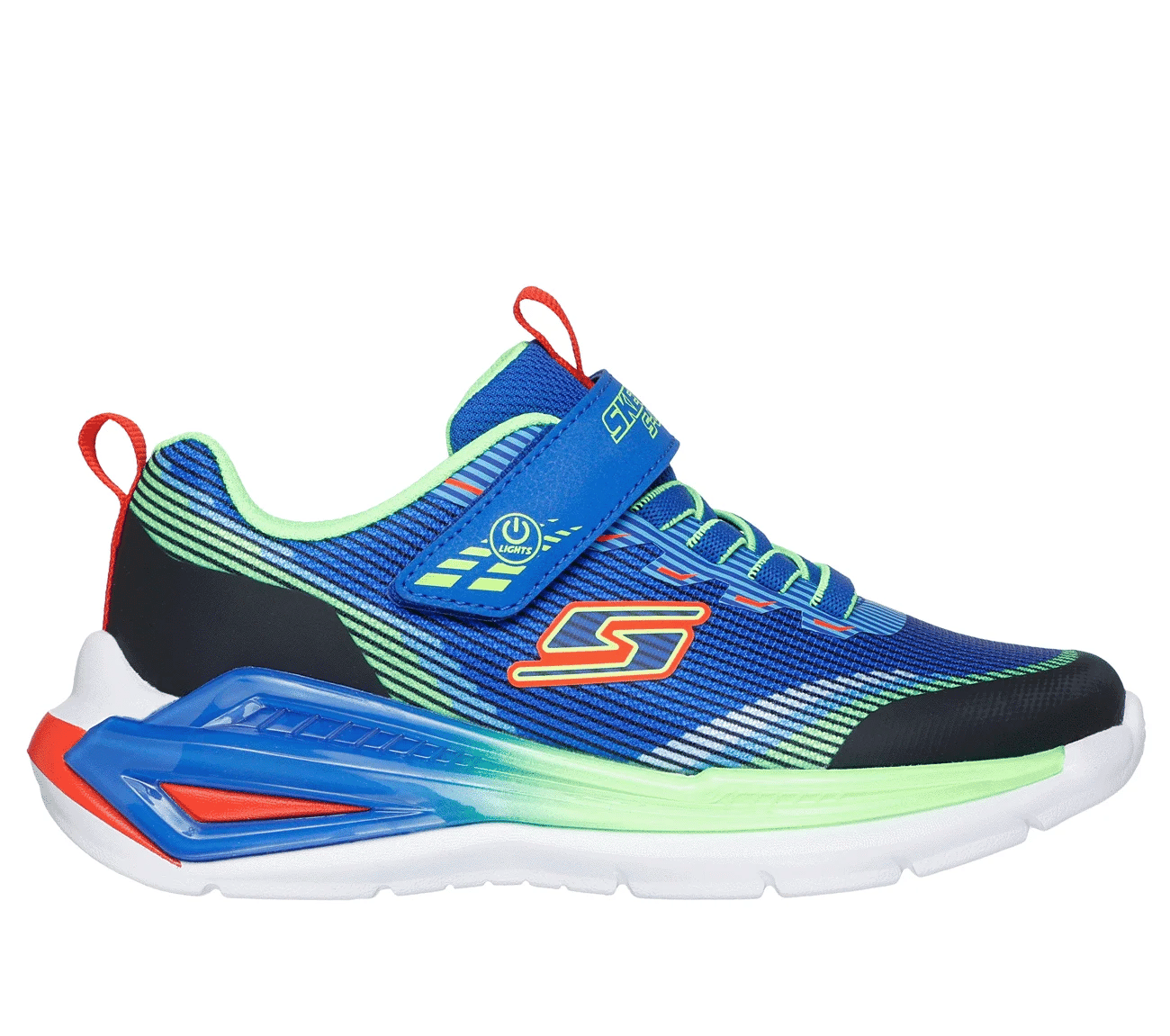 Skechers - Boys blue/multi Velcro runner - Tri-Namics 2.0