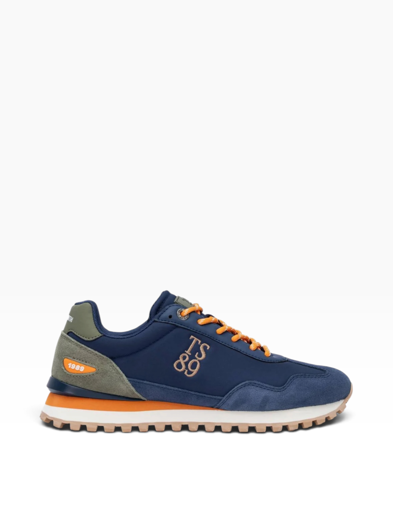 Teddy smith - Mens navy/orange runner - 121000