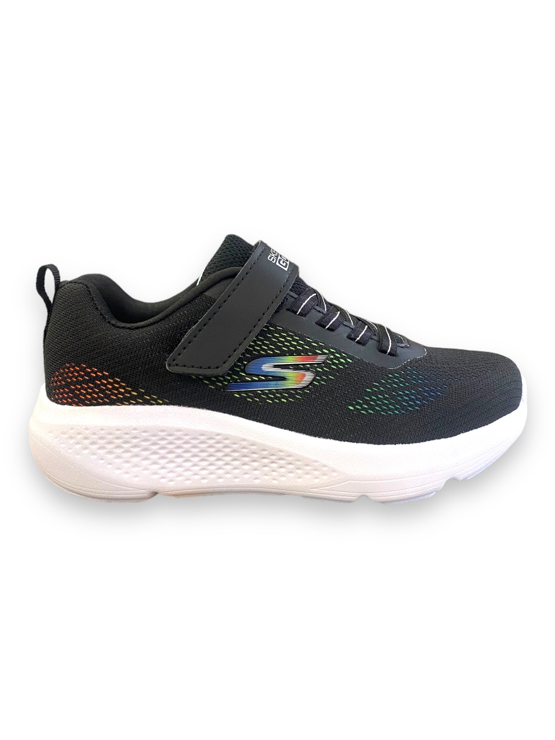 Skechers - Girls black/multi runner  - Go run elevate