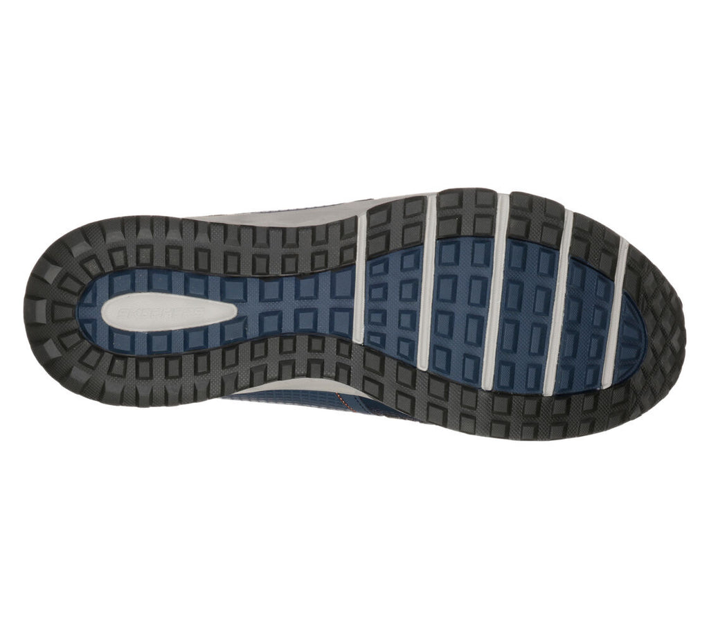 Skechers - Mens navy/orange runner - Escape plan.