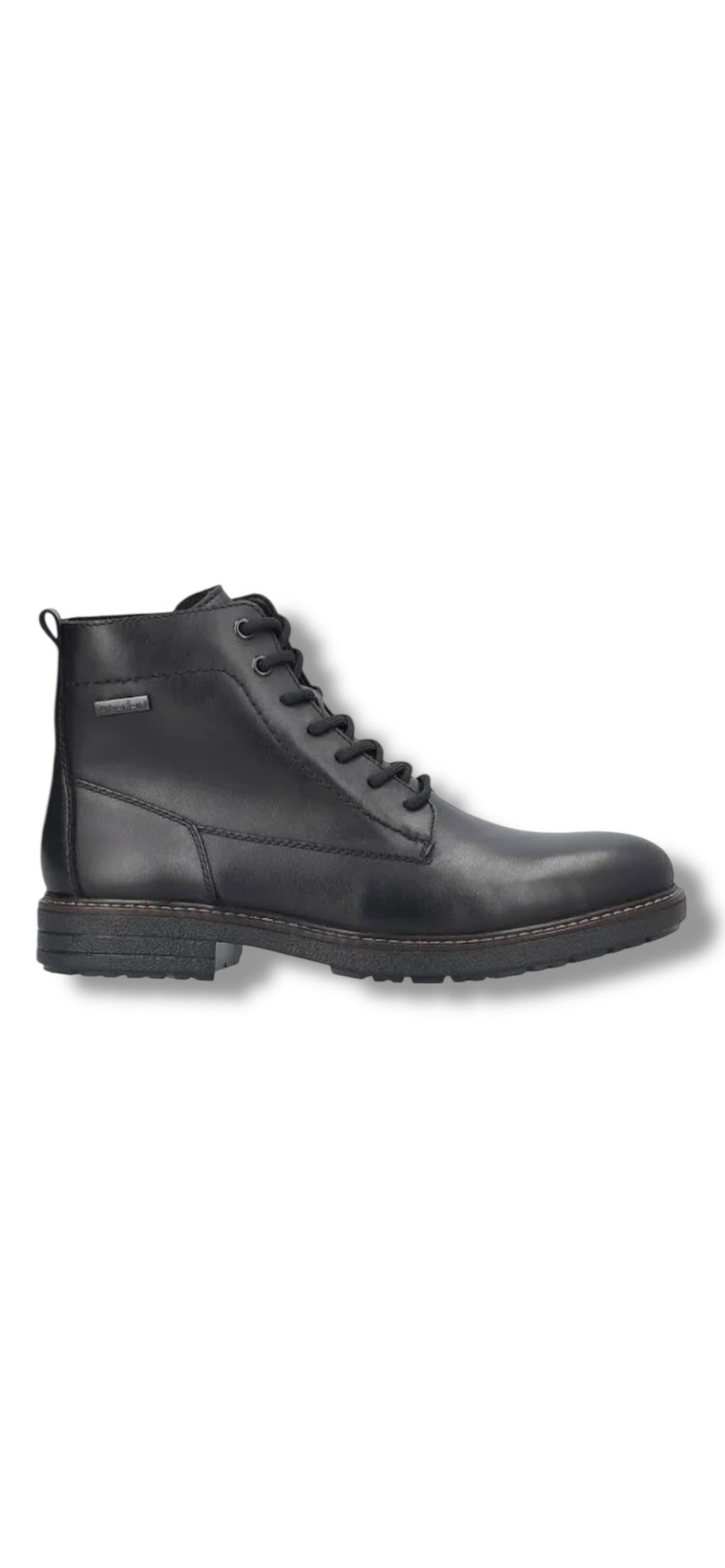 Rieker - Men’s black waterproof leather boot - 33143-00