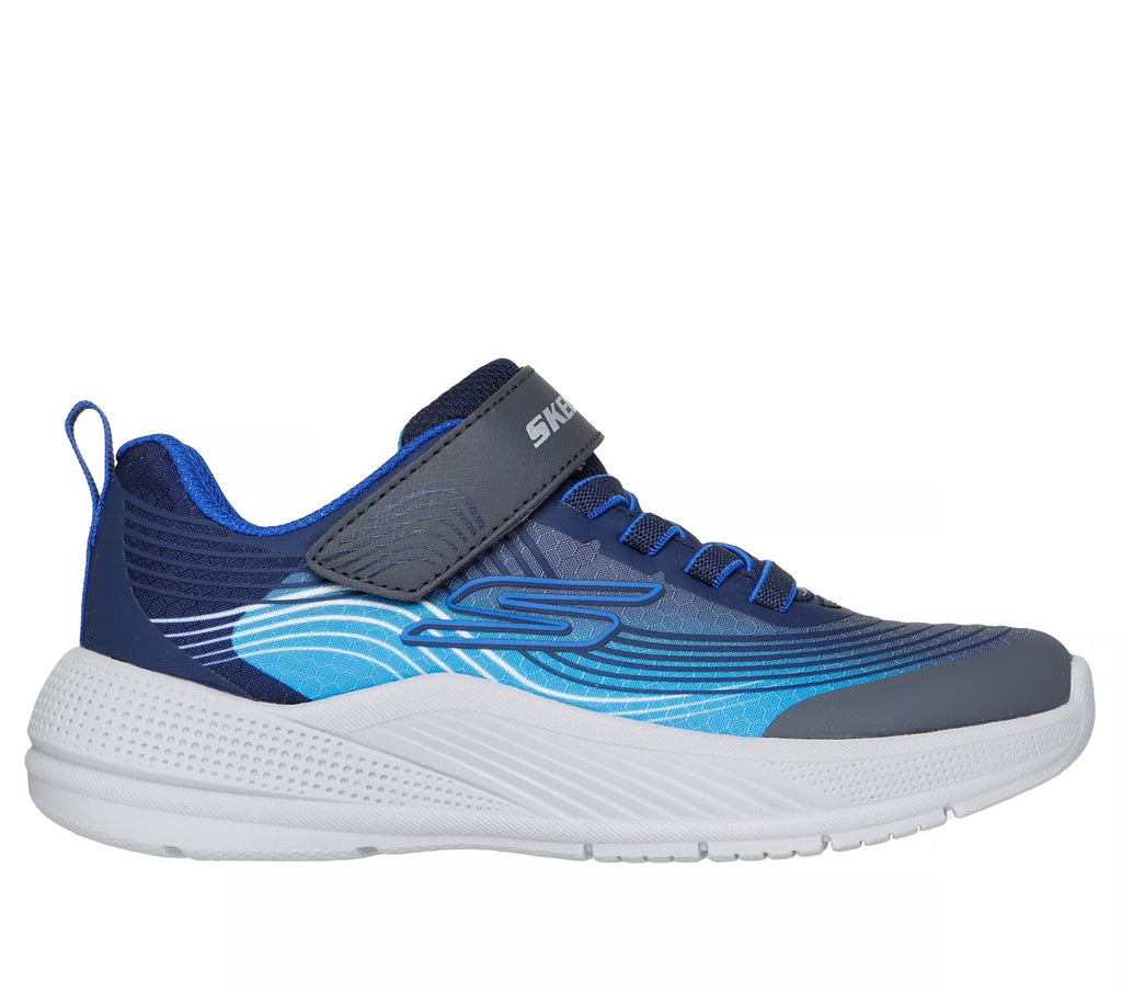 Skechers - Boys navy/blue/grey runner - Microspec Advance