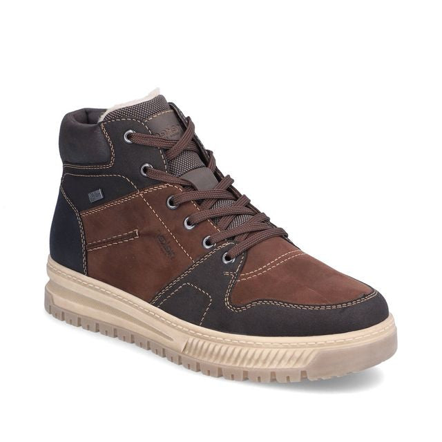 Rieker - Mens brown waterproof boot - 38540-25