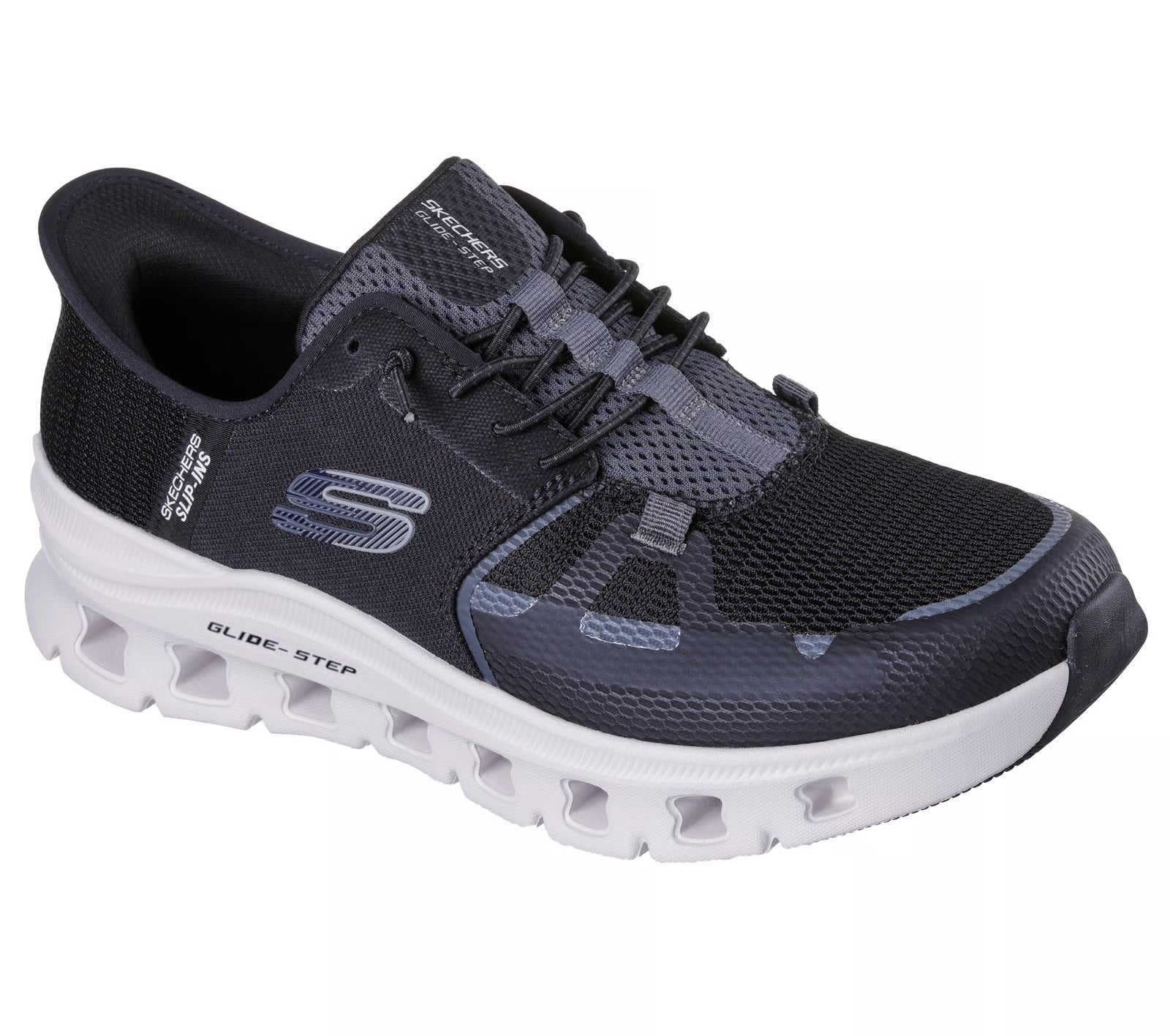 Skechers - Men’s black slip in runner - Glide step pro