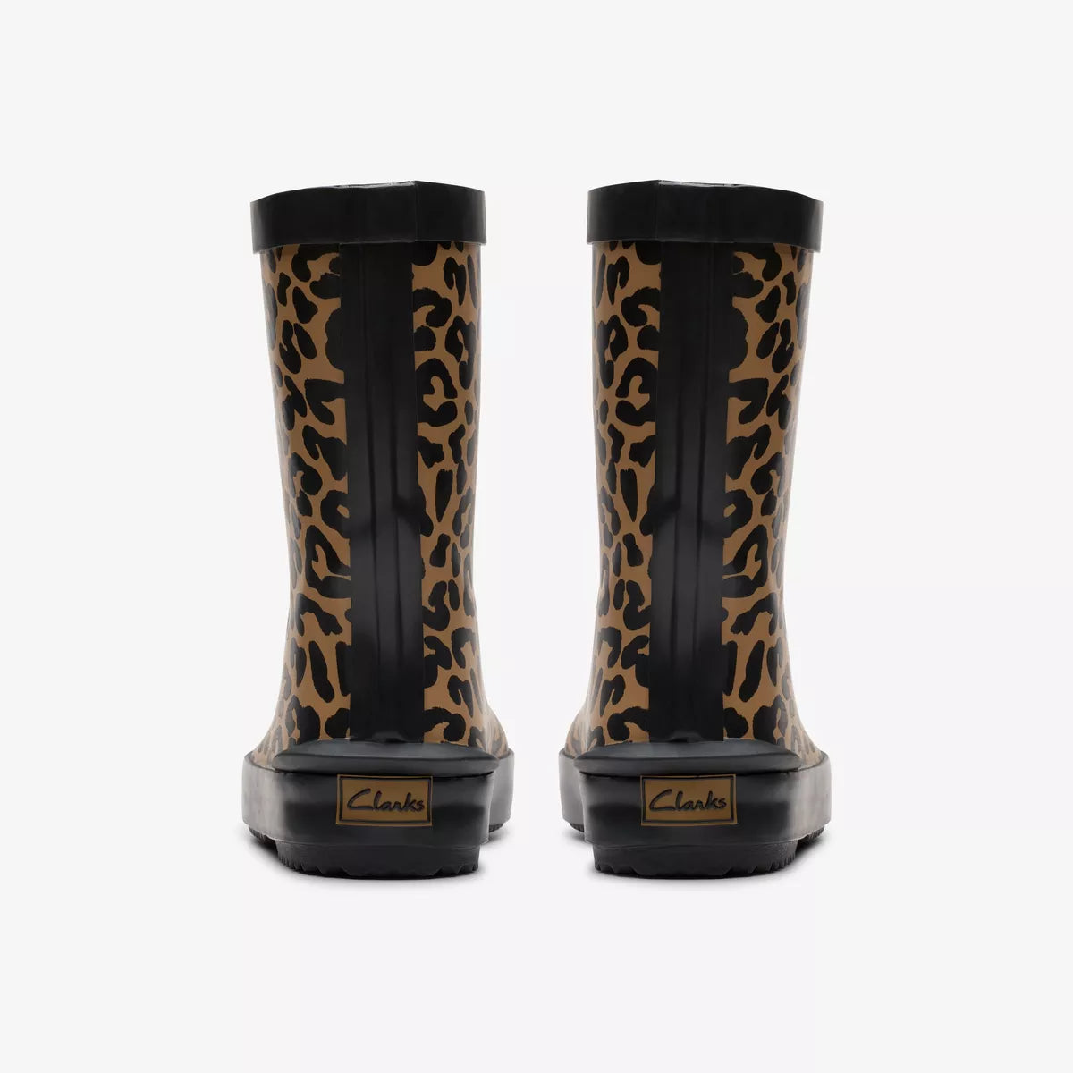 Clark’s - girls leopard wellingtons - Tarri Run 2 T