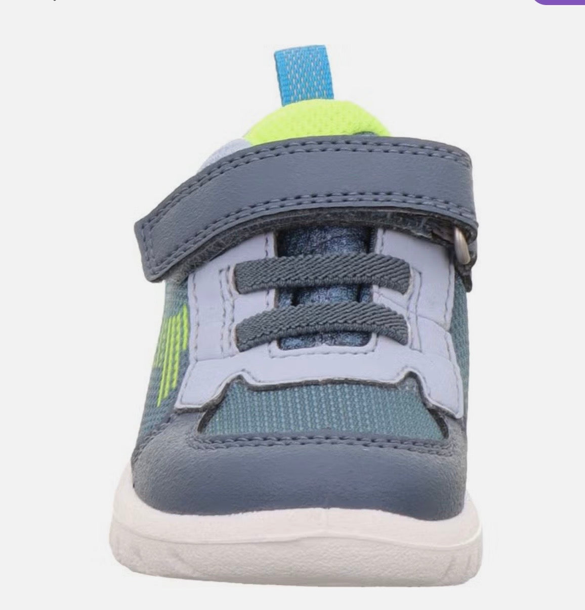 Superfit - Boys grey/yellow Velcro runner - Sport 7 mini