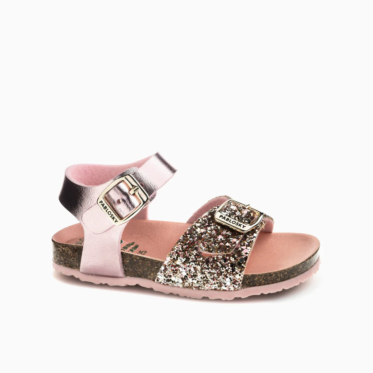 Pablosky - Girls pink sparkle sandal - 446877