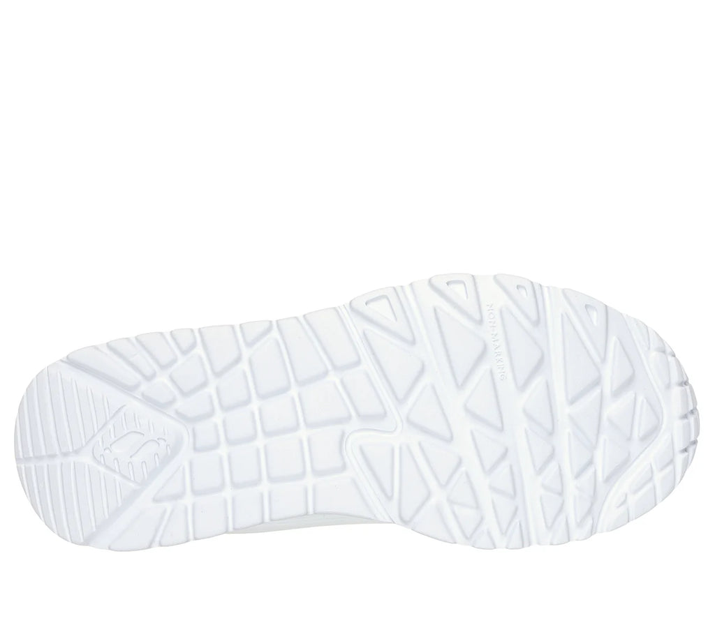 Skechers - Girls white runner - uno lite easy zip