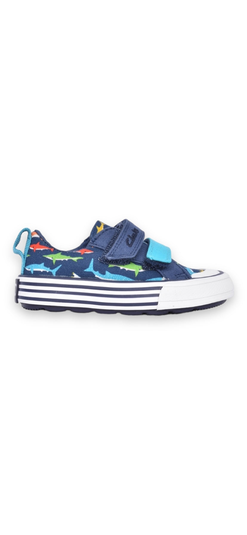 Clarks - Boys multi canvas shoe - Foxing Ocean T