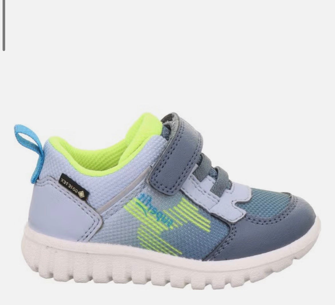 Superfit - Boys grey/yellow Velcro runner - Sport 7 mini