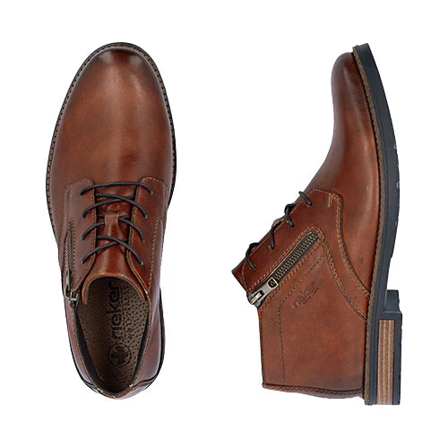 Rieker - Men’s brown boot with zip detail - 14609-24