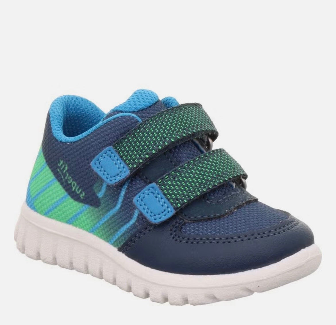 Superfit - Navy/Green boys Velcro runner - sport7 mini