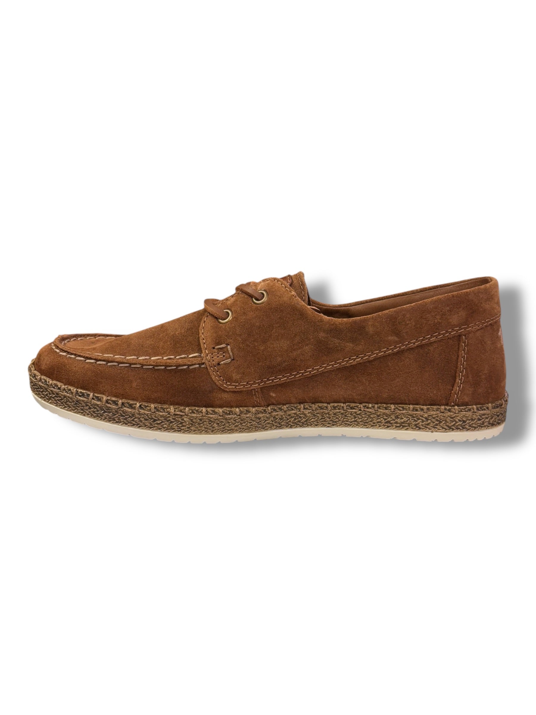 Rieker - Mens tan boat shoe - B5220-22