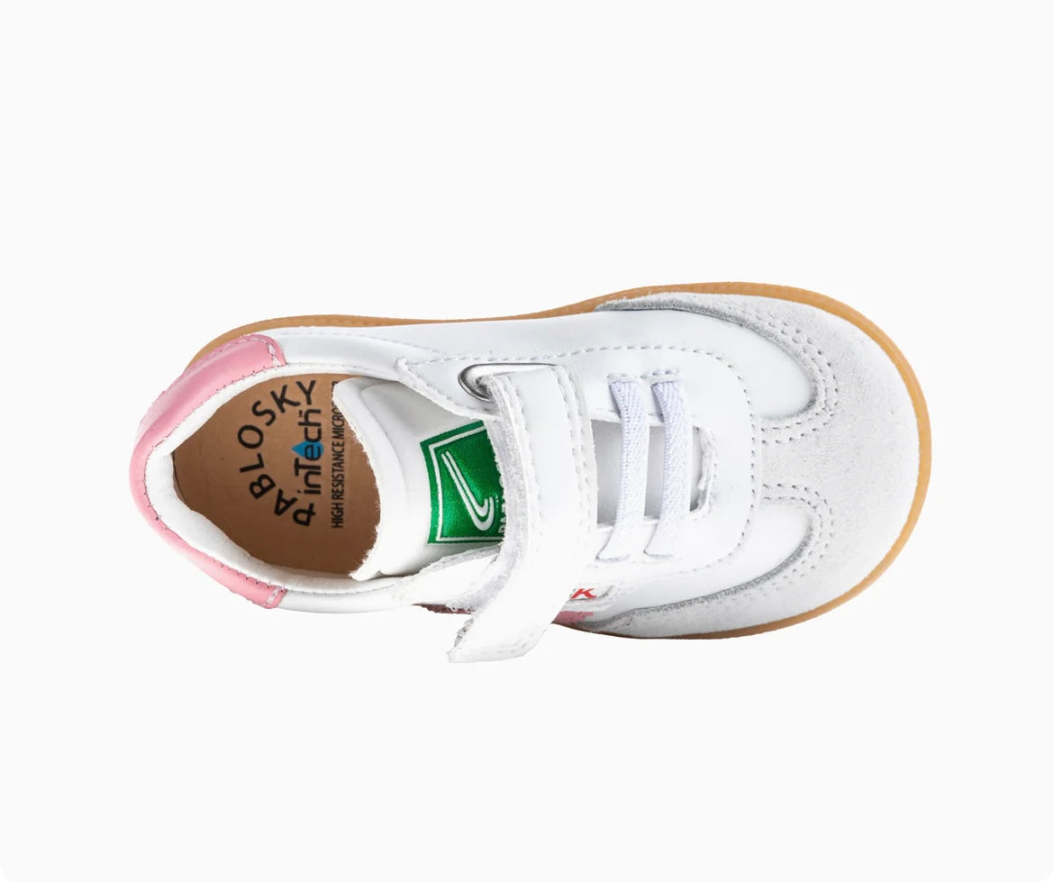 Pablosky - Girls pink/white barefoot trainer - 046707