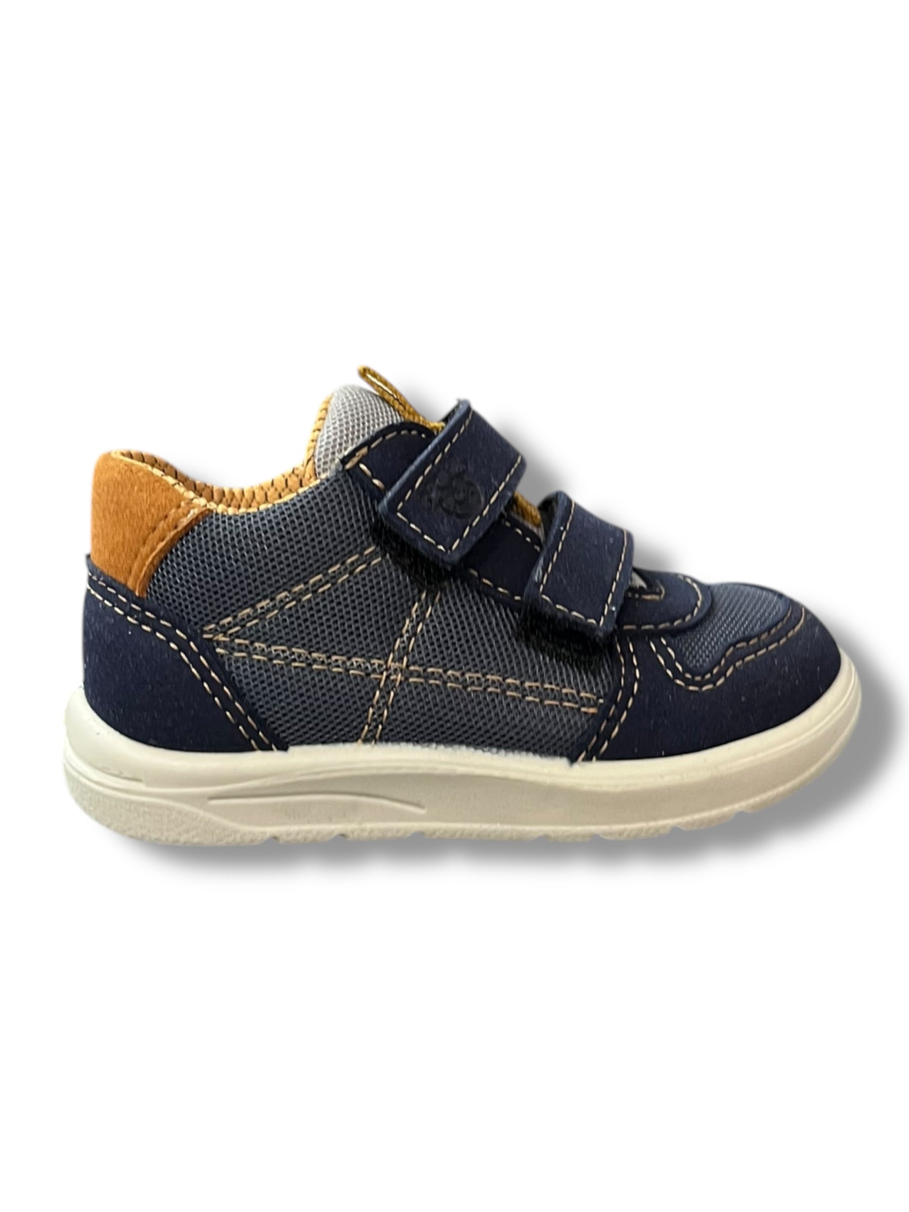 Ricosta - Boys navy/orange Velcro shoe - Sam