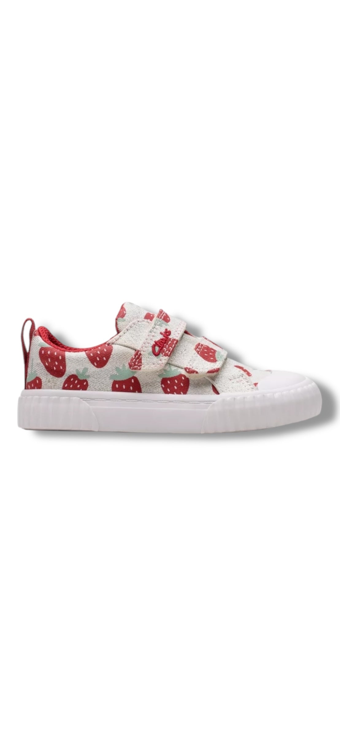 Clarks - Girls strawberry canvas - FoxingFraiseT