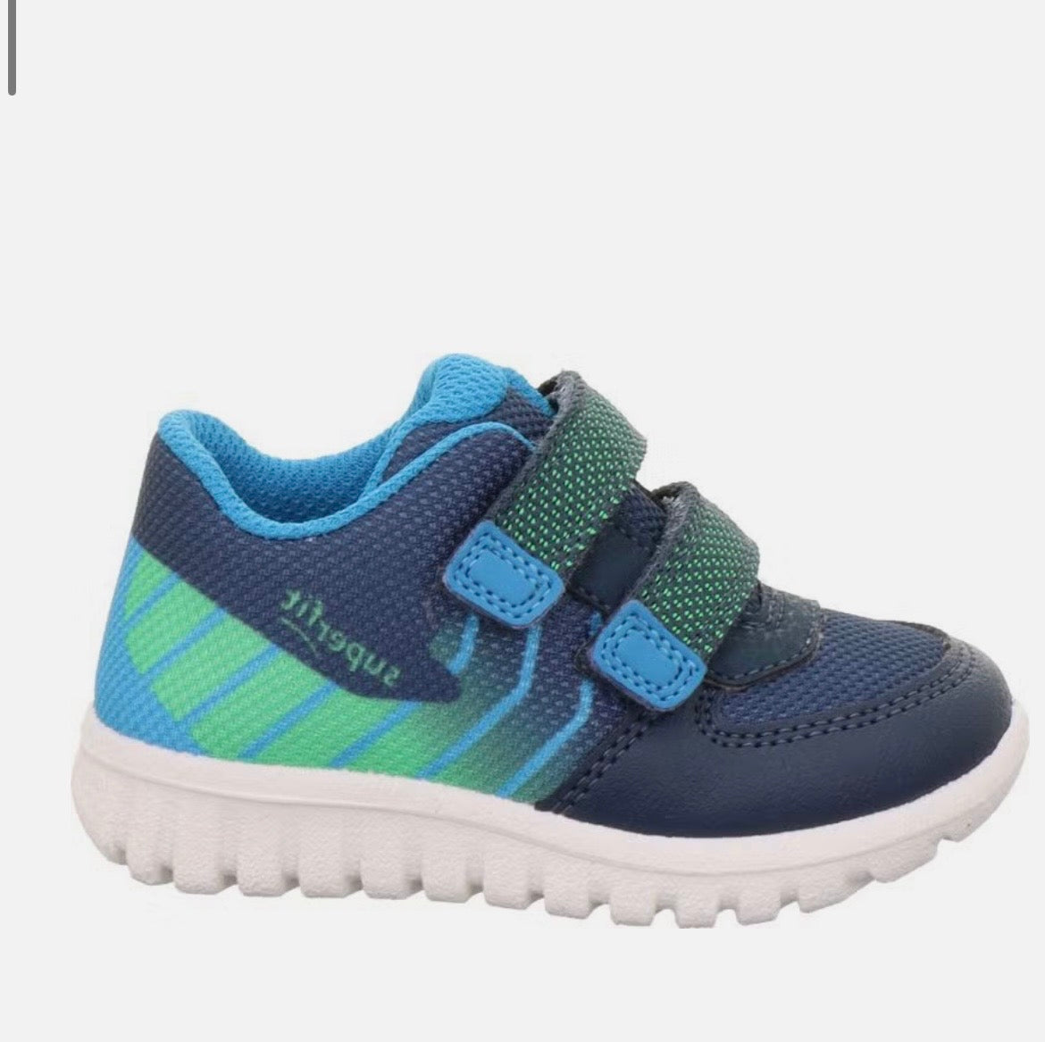 Superfit - Navy/Green boys Velcro runner - sport7 mini