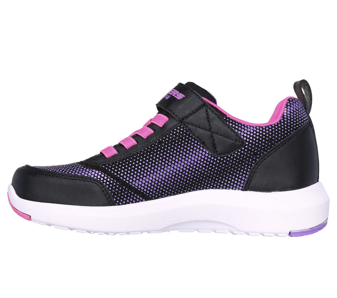 Skechers - Girls black/hot pink waterproof runner - Dynamic tread Journey time