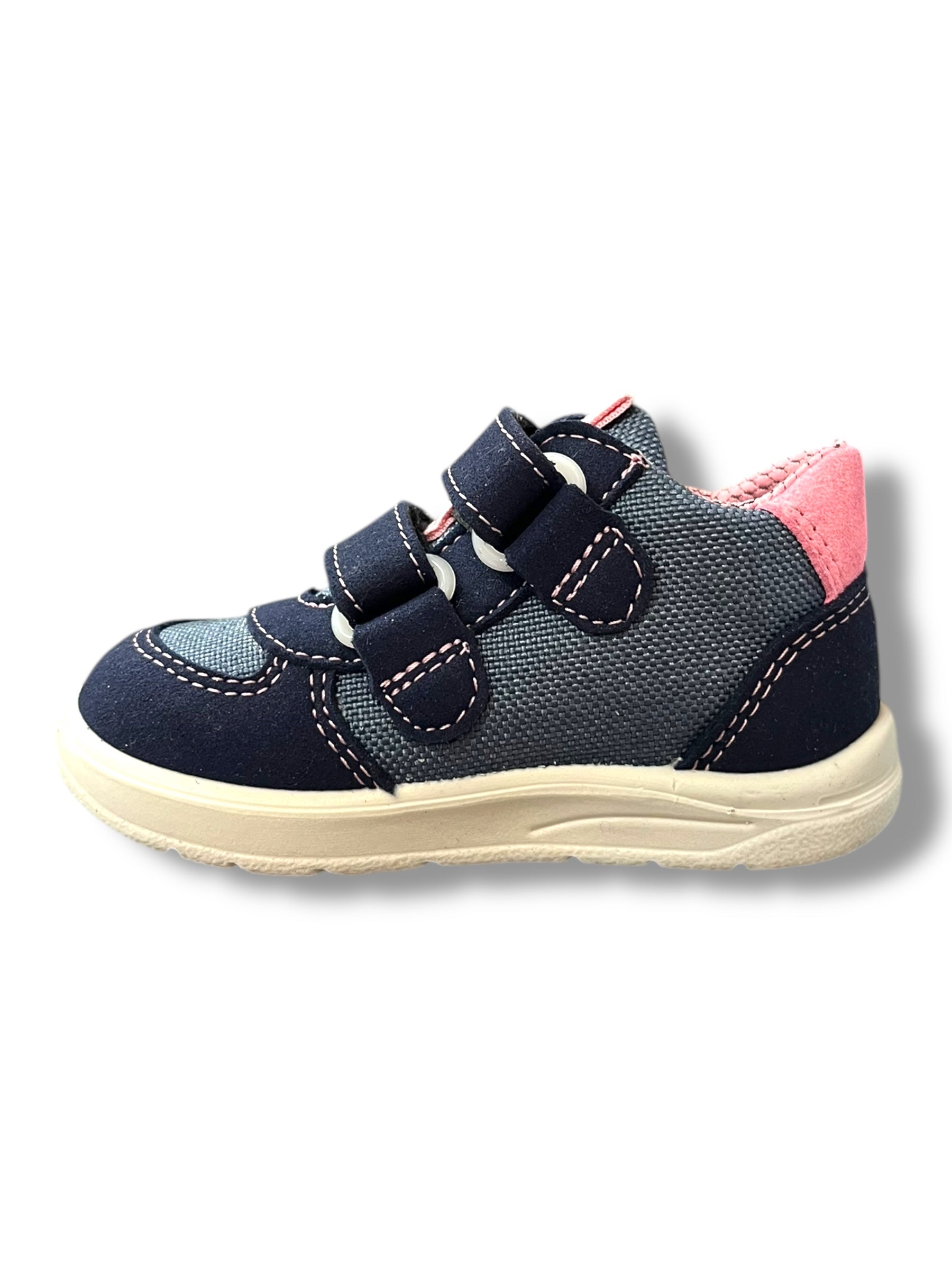 Ricosta - Girls navy/pink Velcro shoe - Sam