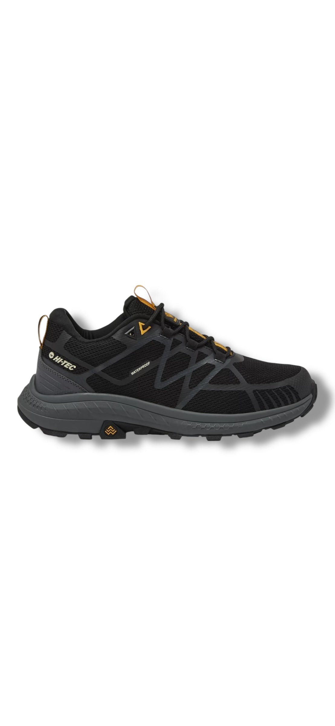 Hi-Tec - Mens black trekking shoe - Aww mauna WP