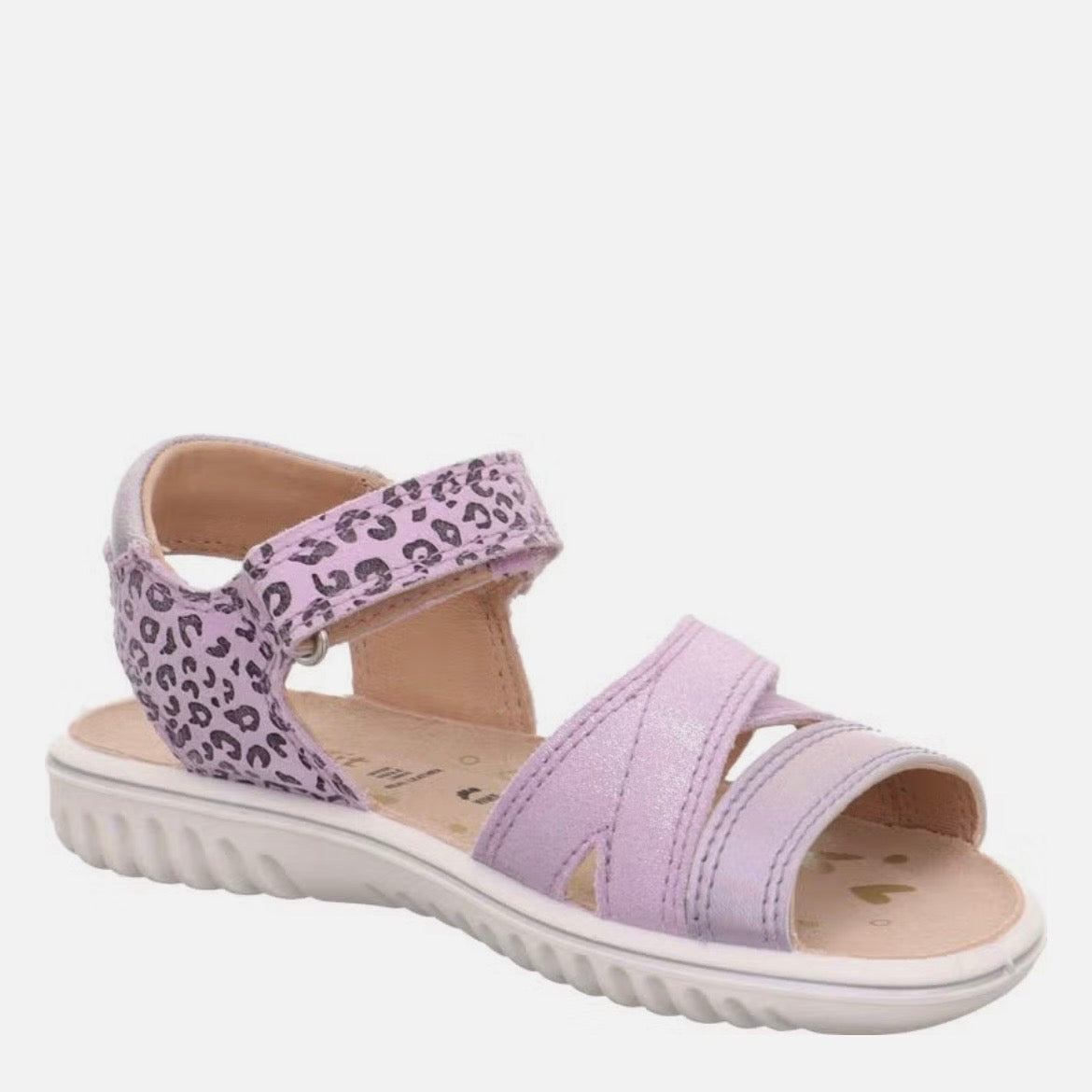 Superfit - Girls lilac cheetah sandal - Sparkle