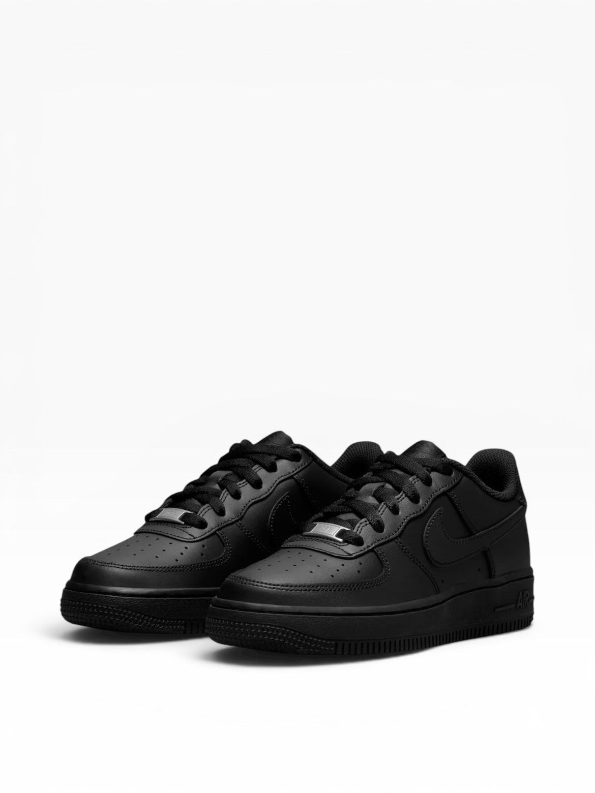 Nike - Black leather shoe - Airforce 1 LE (GS)
