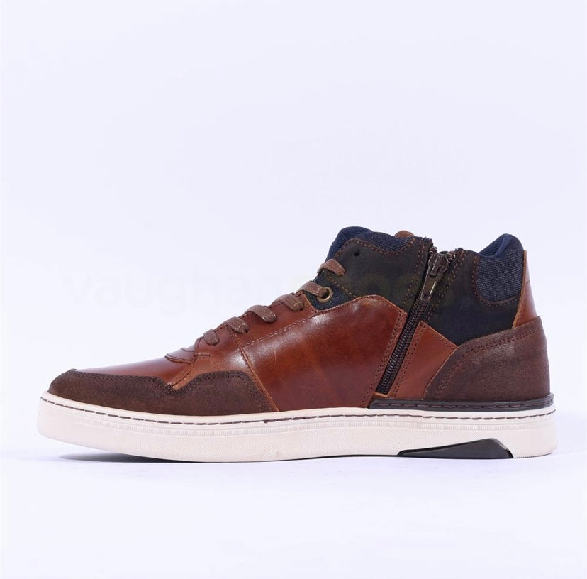 Tommy Bowe - Mens navy/ brown boot - Allison