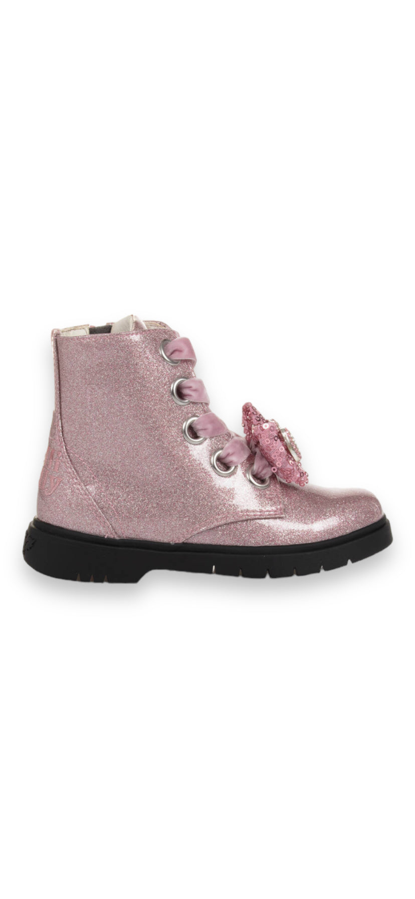 Lelli Kelly - Girls pink patent boot - Glitter Rosa