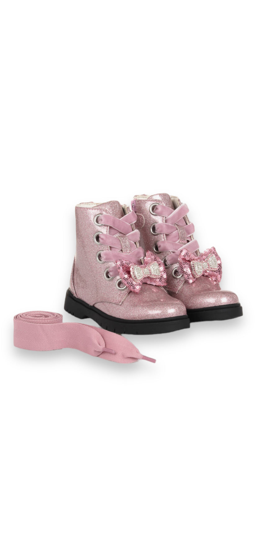 Lelli Kelly - Girls pink patent boot - Glitter Rosa