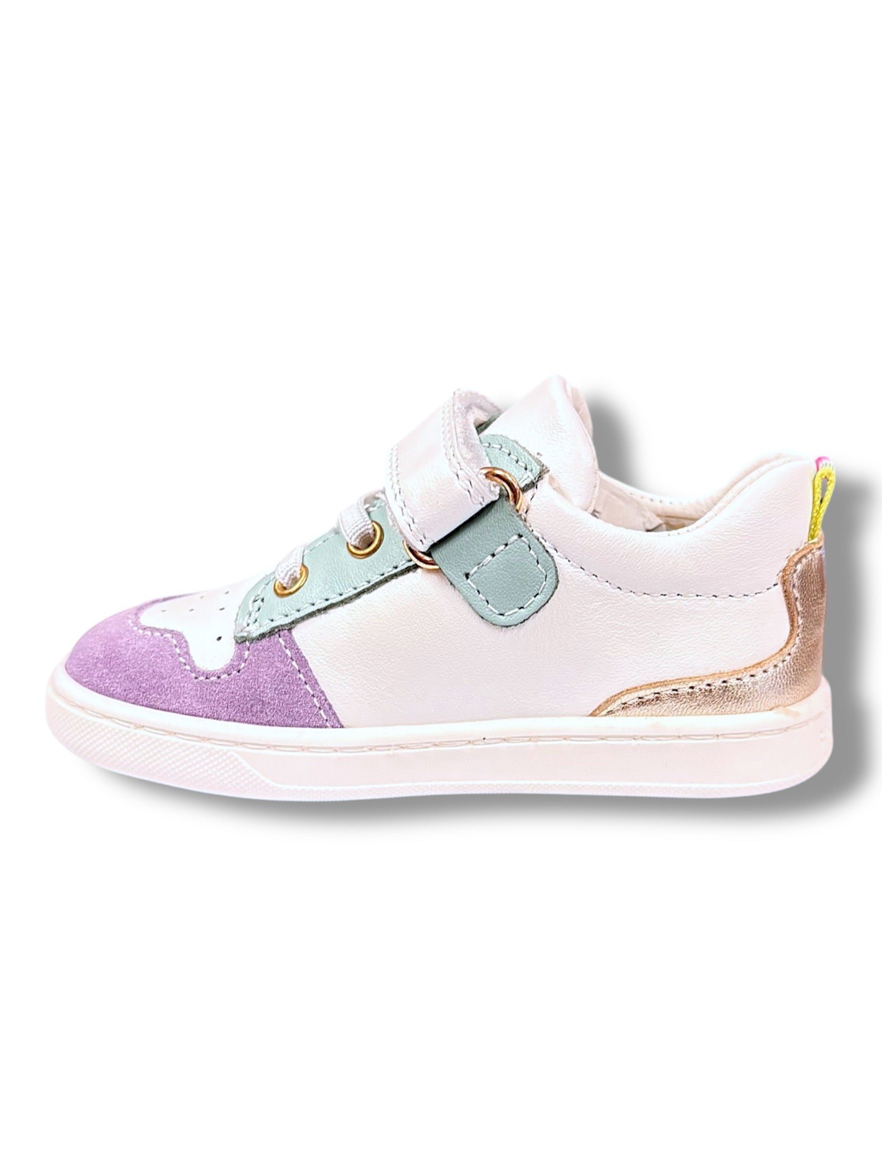 Primigi - Girls white/purple Velcro shoe - 1403211