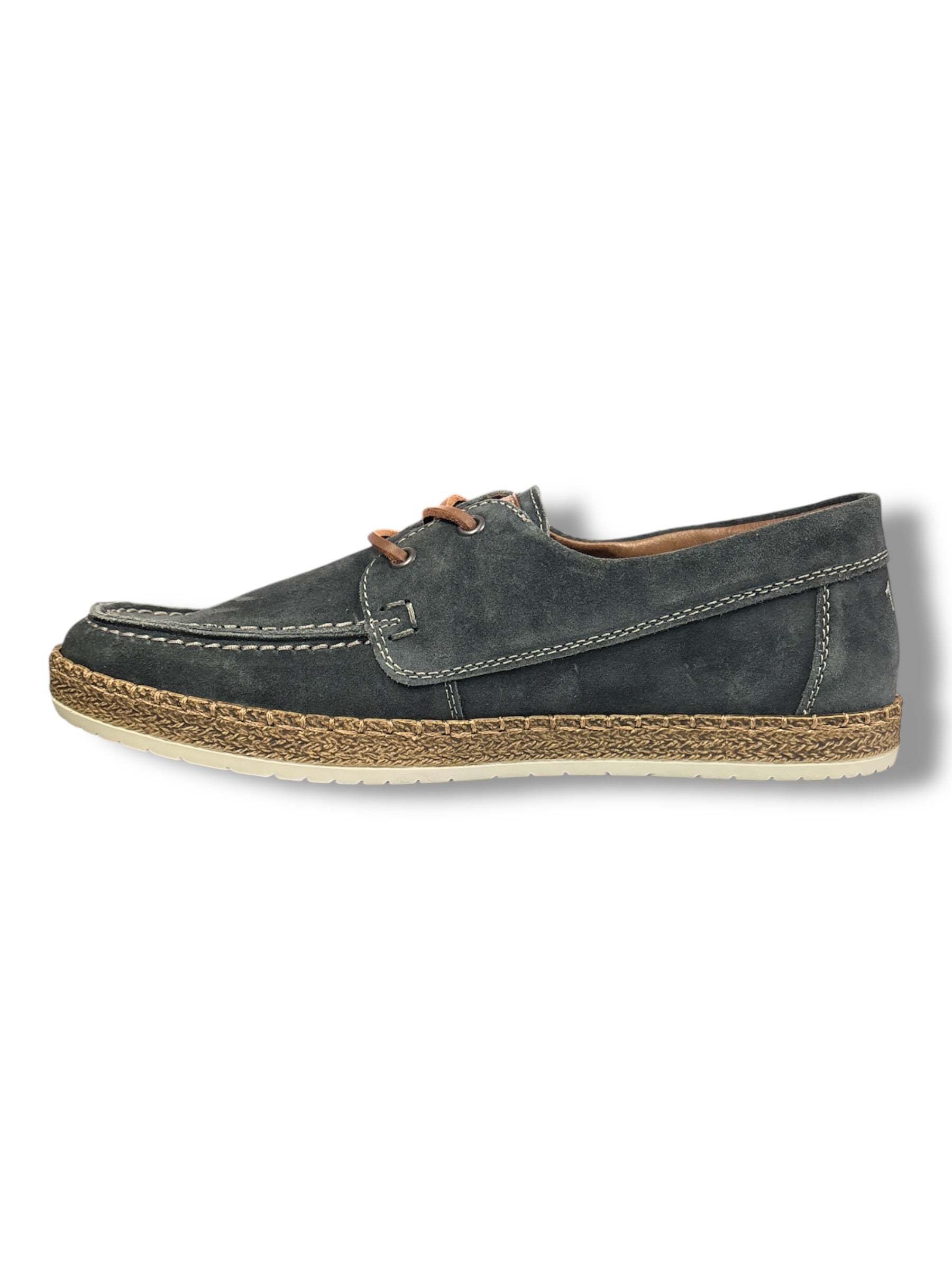 Rieker - Mens navy/suede boat shoe - B5220-14