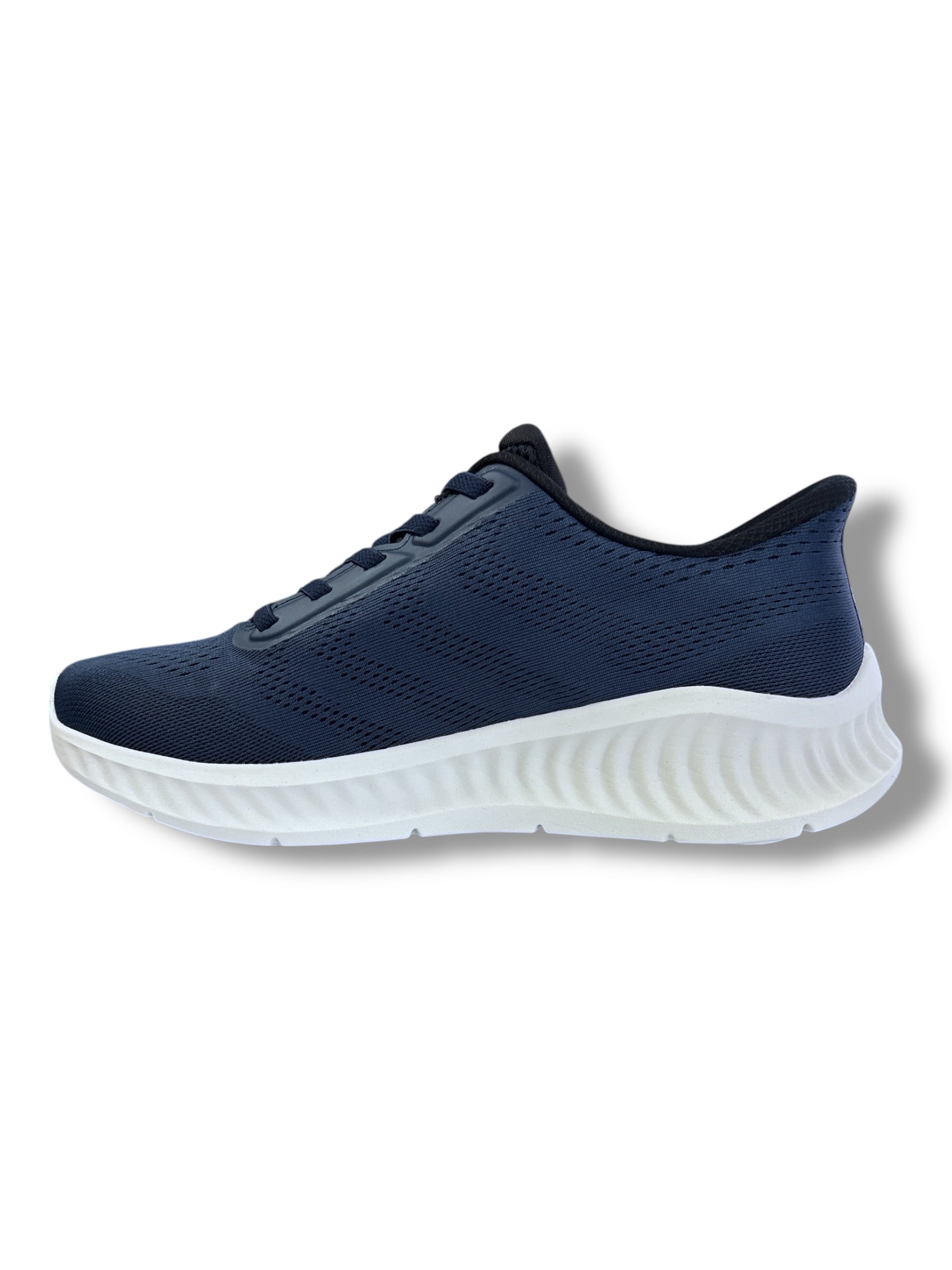 Skechers - Mens navy mesh slip in runner - Go Walk now - Payton