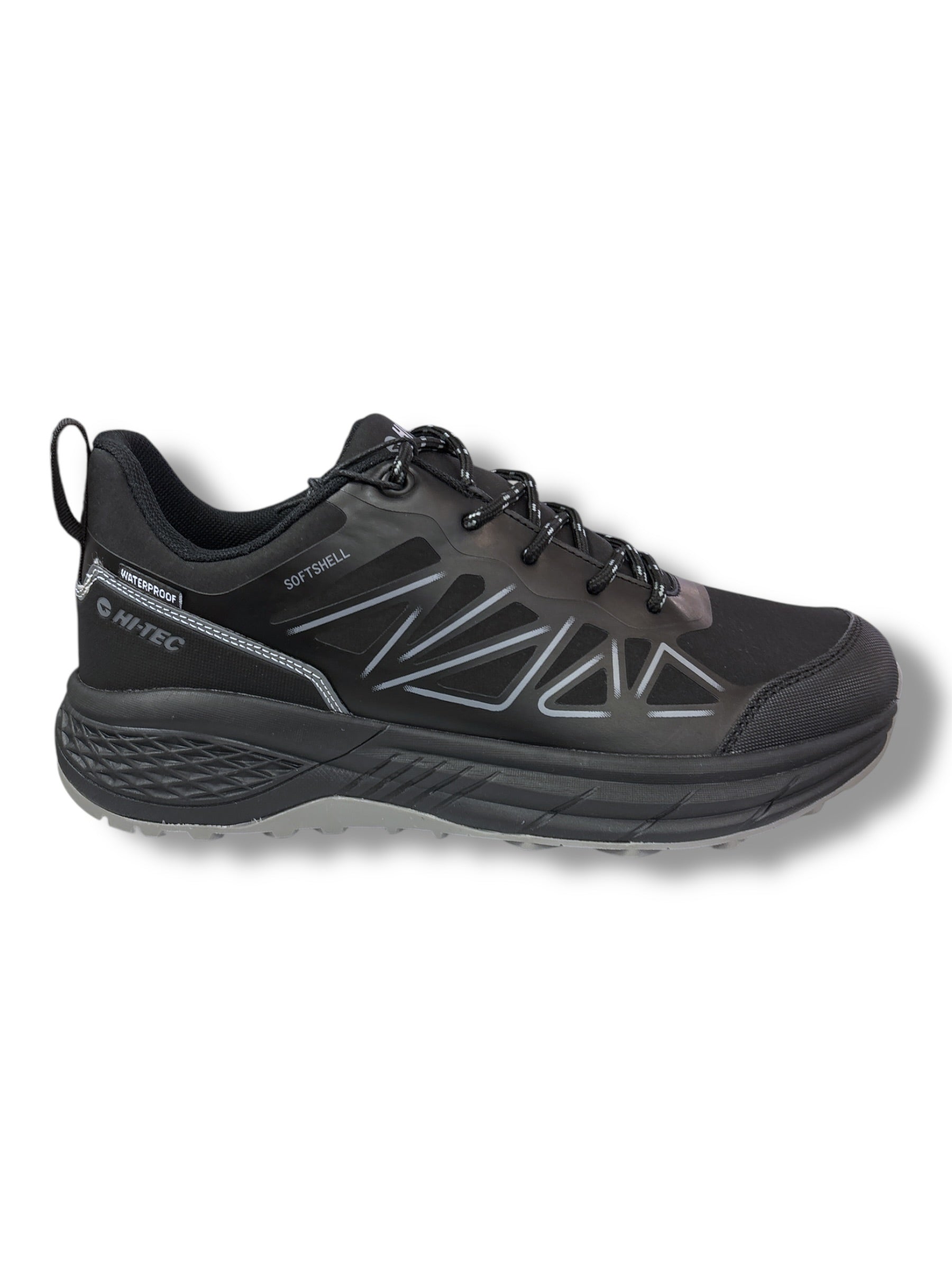 Hi-Tec - Mens black/grey waterproof shoe - Litespeed low