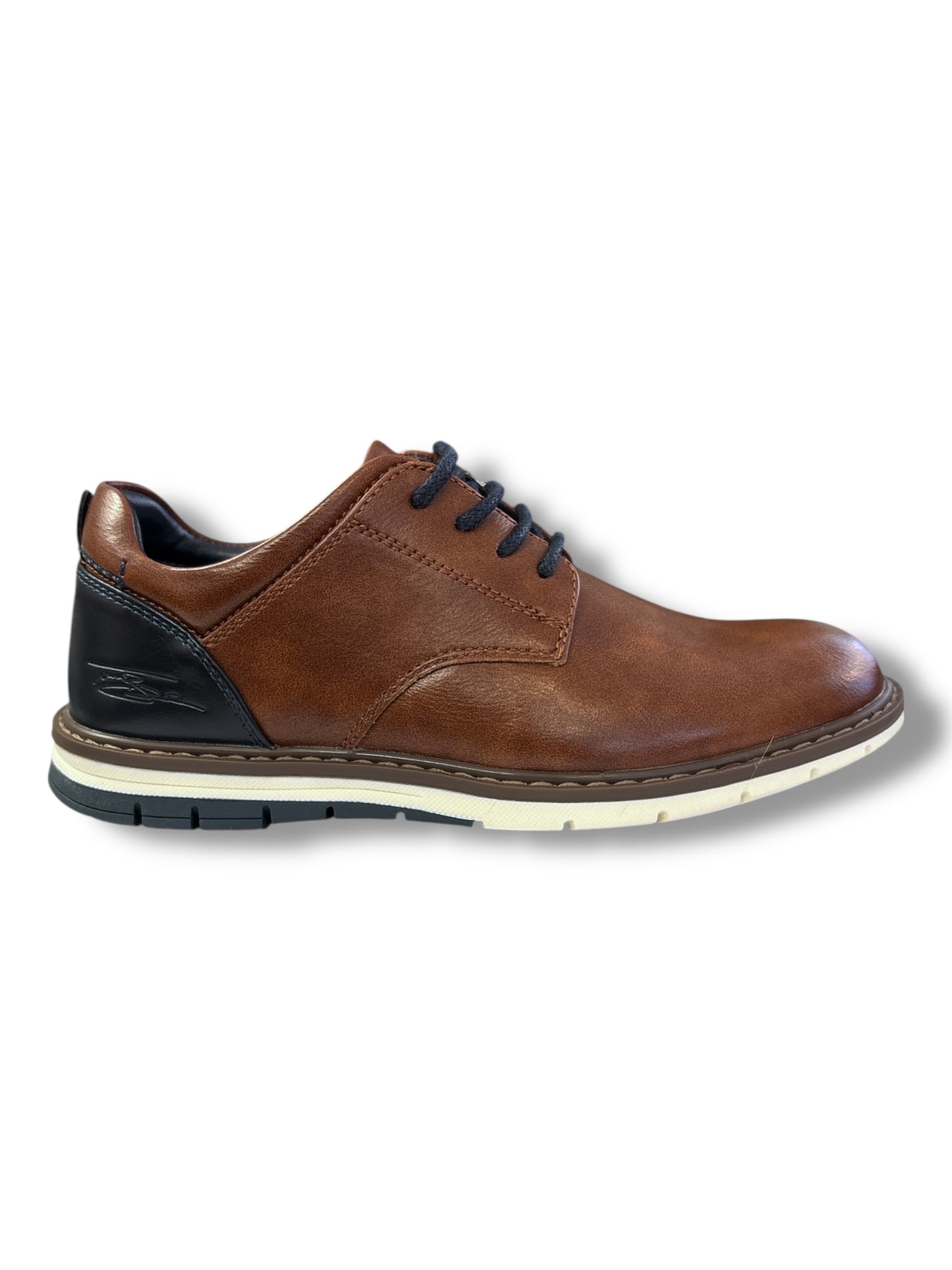 Tommy Bowe - Boys tan/navy shoe - Milne Kids