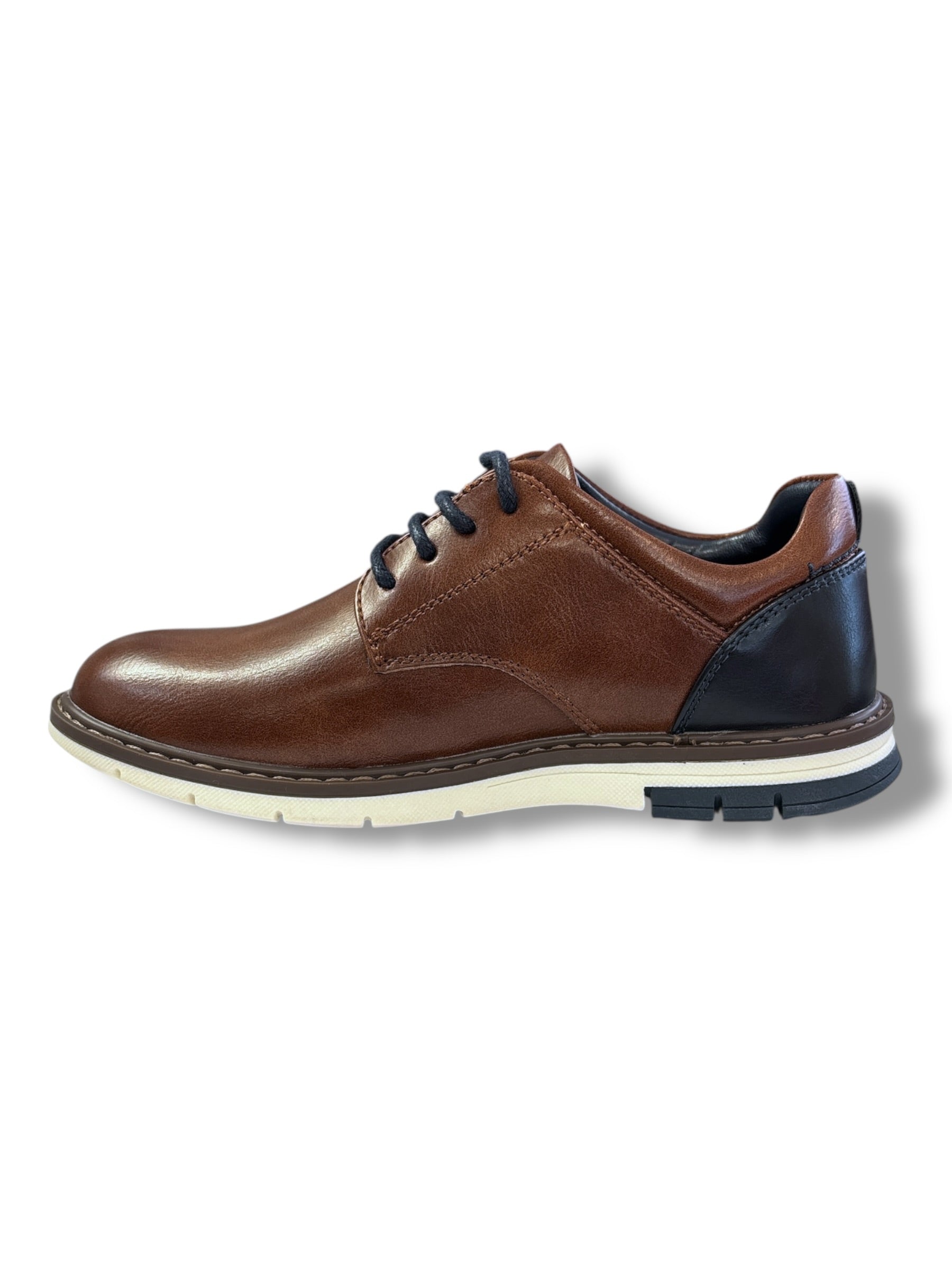 Tommy Bowe - Boys tan/navy shoe - Milne Kids