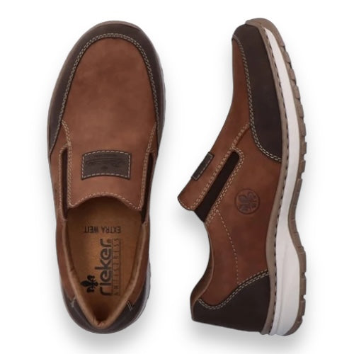 Rieker - Mens brown slip-on