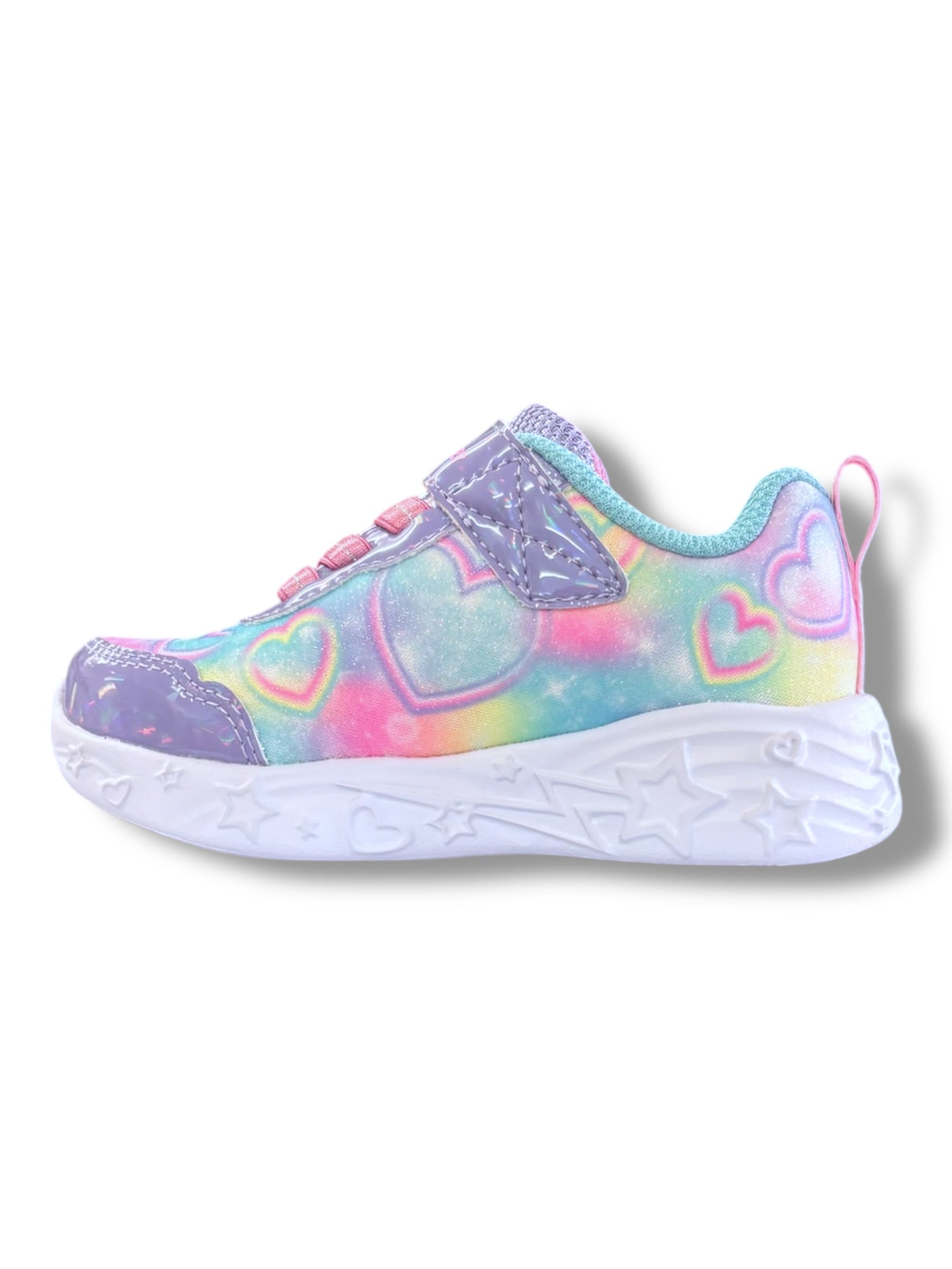 Skechers - rainbow/unicorn lights Velcro runner - Lil Heart Sparkles