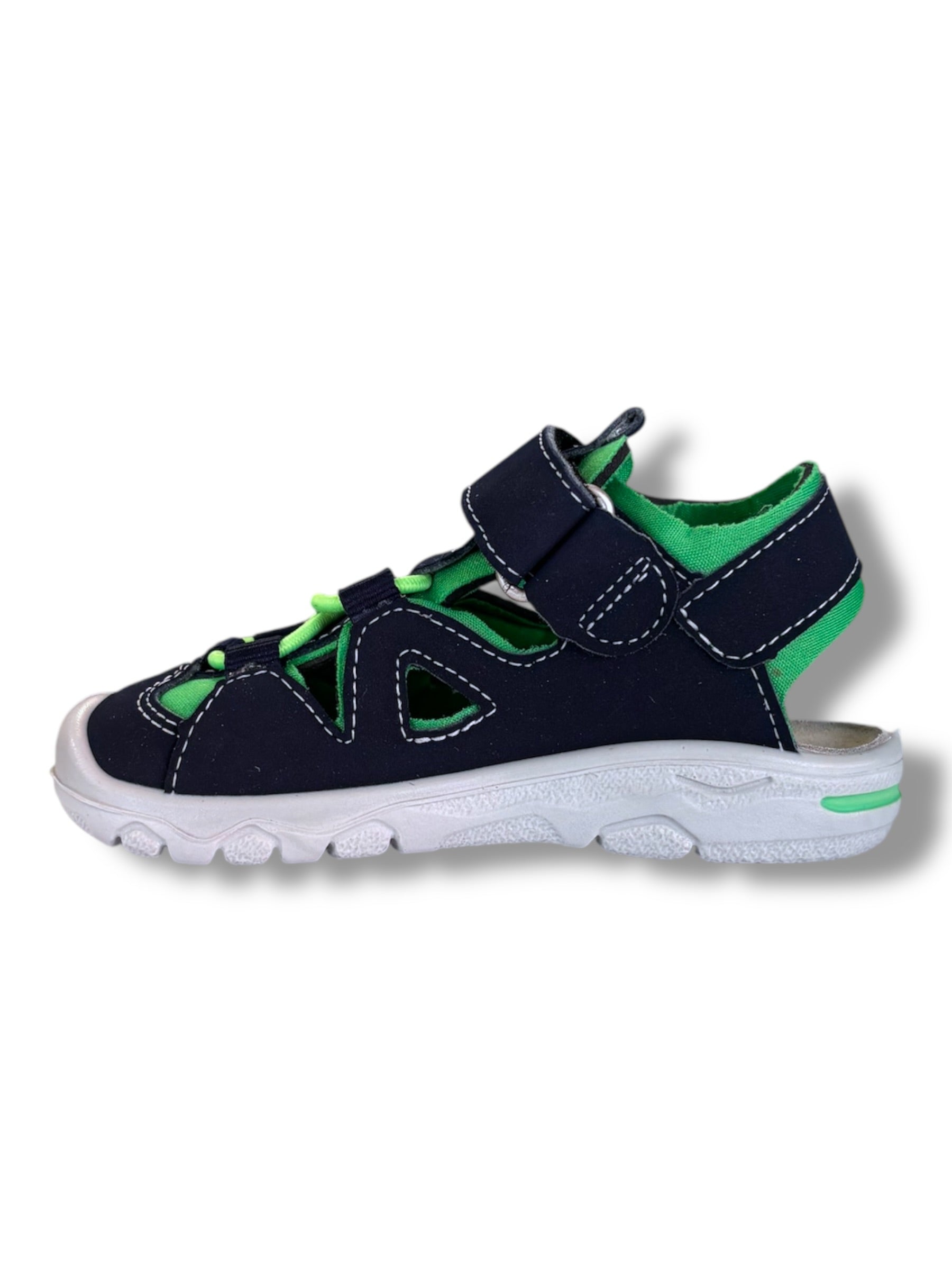 Ricosta - Boys navy/lime closed toe sandal - Gary