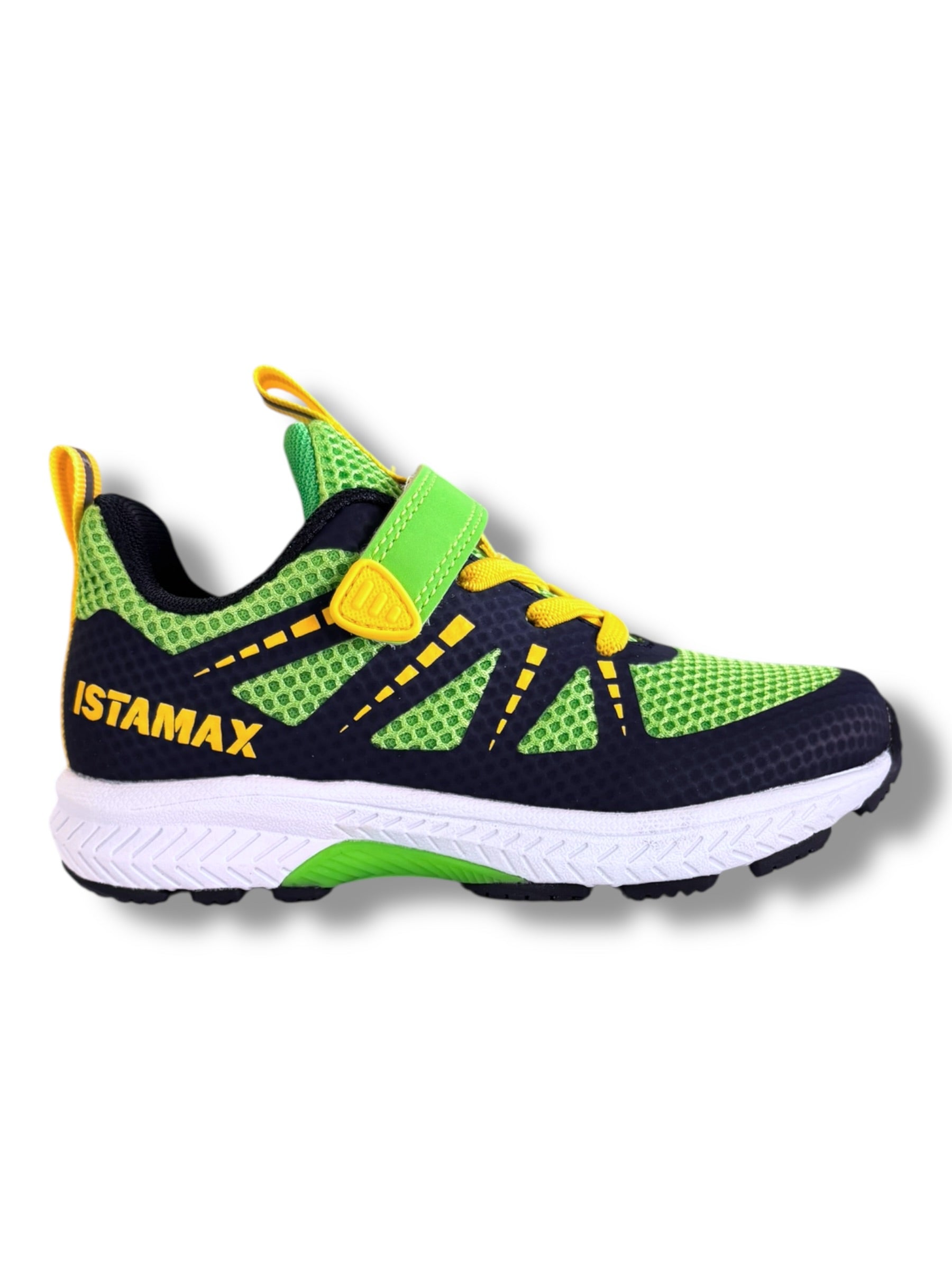 Istamax - Boys navy/green Velcro runner