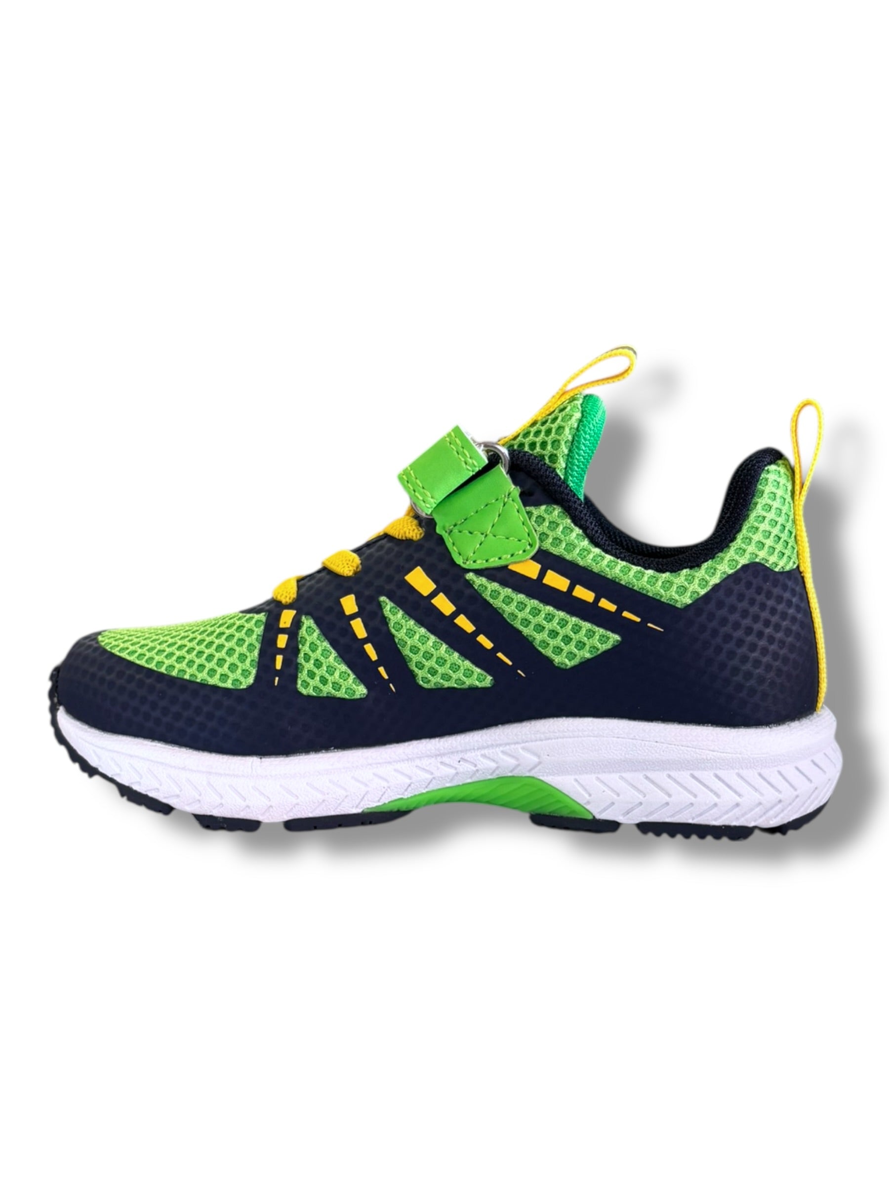Istamax - Boys navy/green Velcro runner
