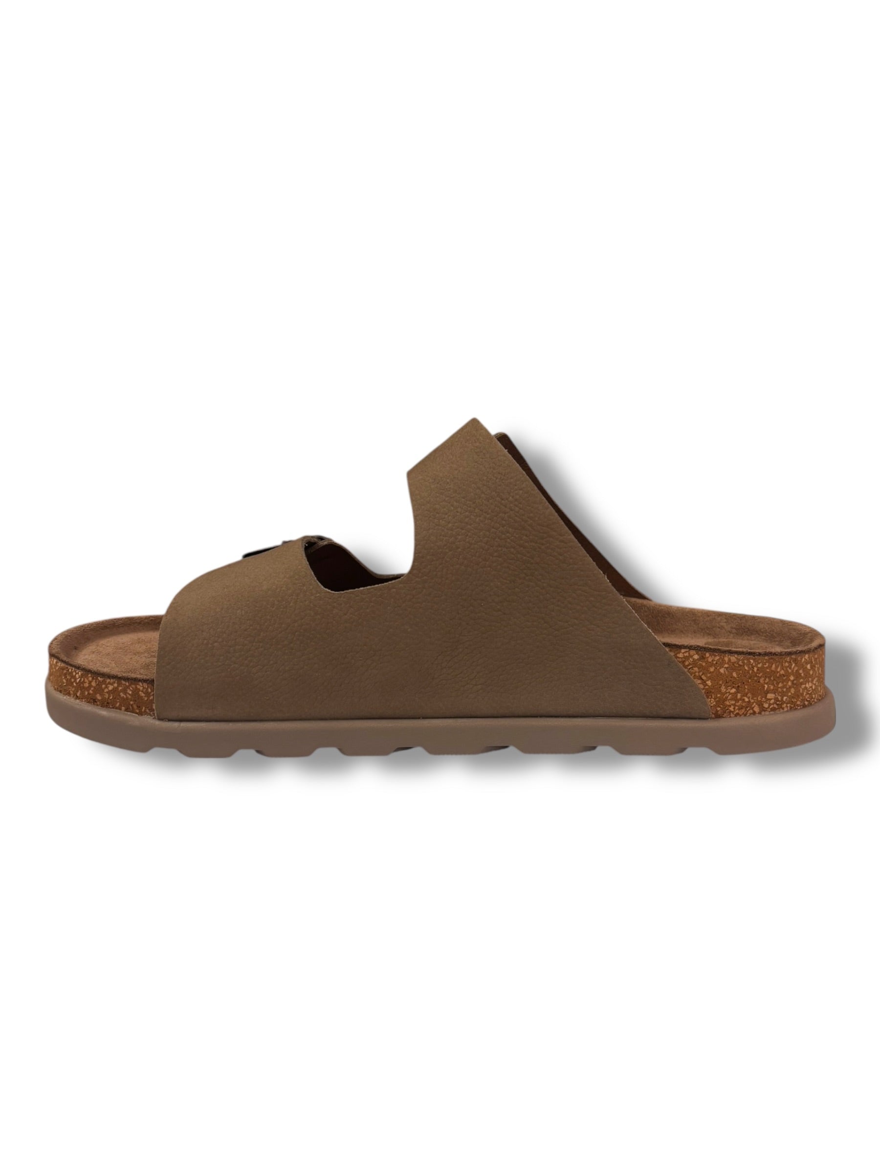 Rieker - Mens beige slide - 21190-64
