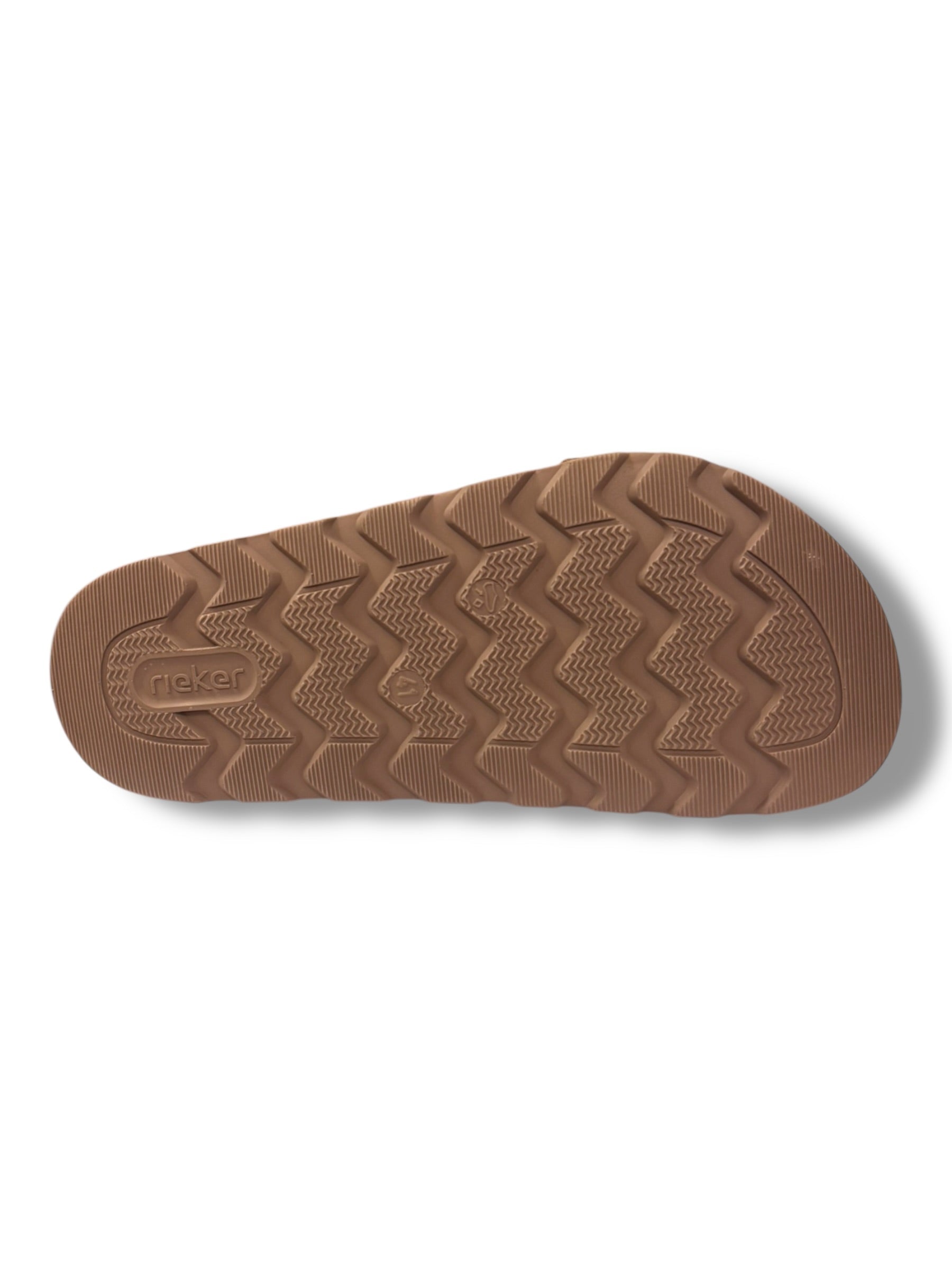 Rieker - Mens beige slide - 21190-64
