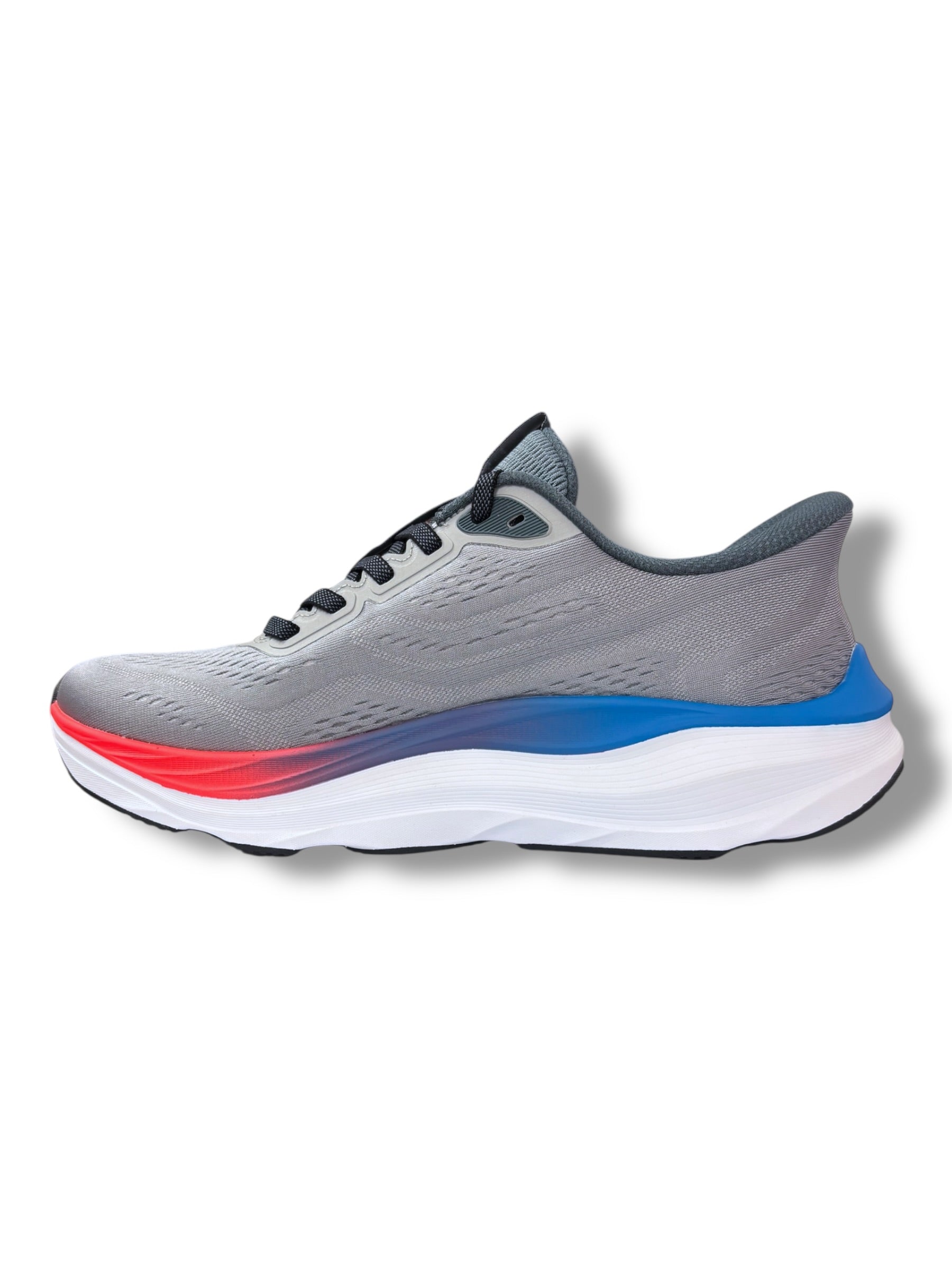 Skechers - Men’s grey/multi slip in runner - Max run