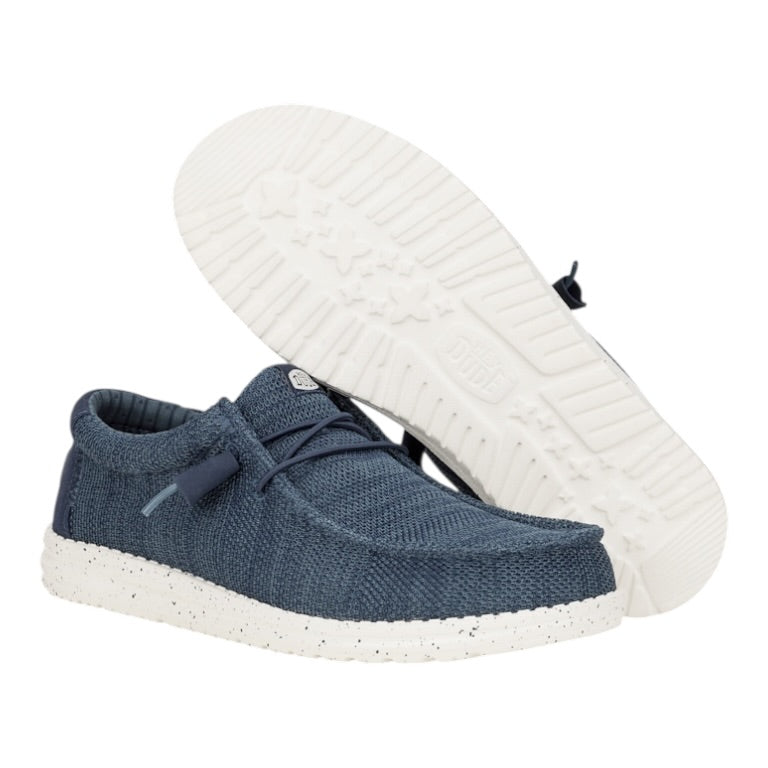 Hey Dude - Men’s steel grey slip-on shoe - Wally Stretch Sox
