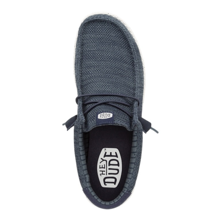 Hey Dude - Men’s steel grey slip-on shoe - Wally Stretch Sox