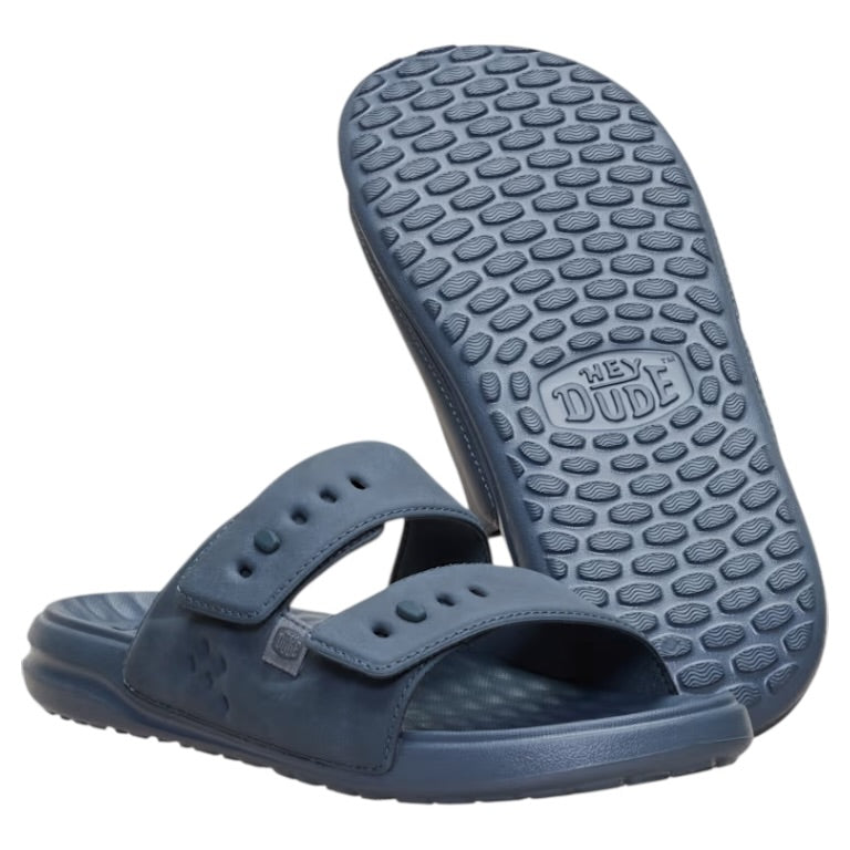 Hey Dude - Mens grey slide - Wave 2 Strap Slide Classic