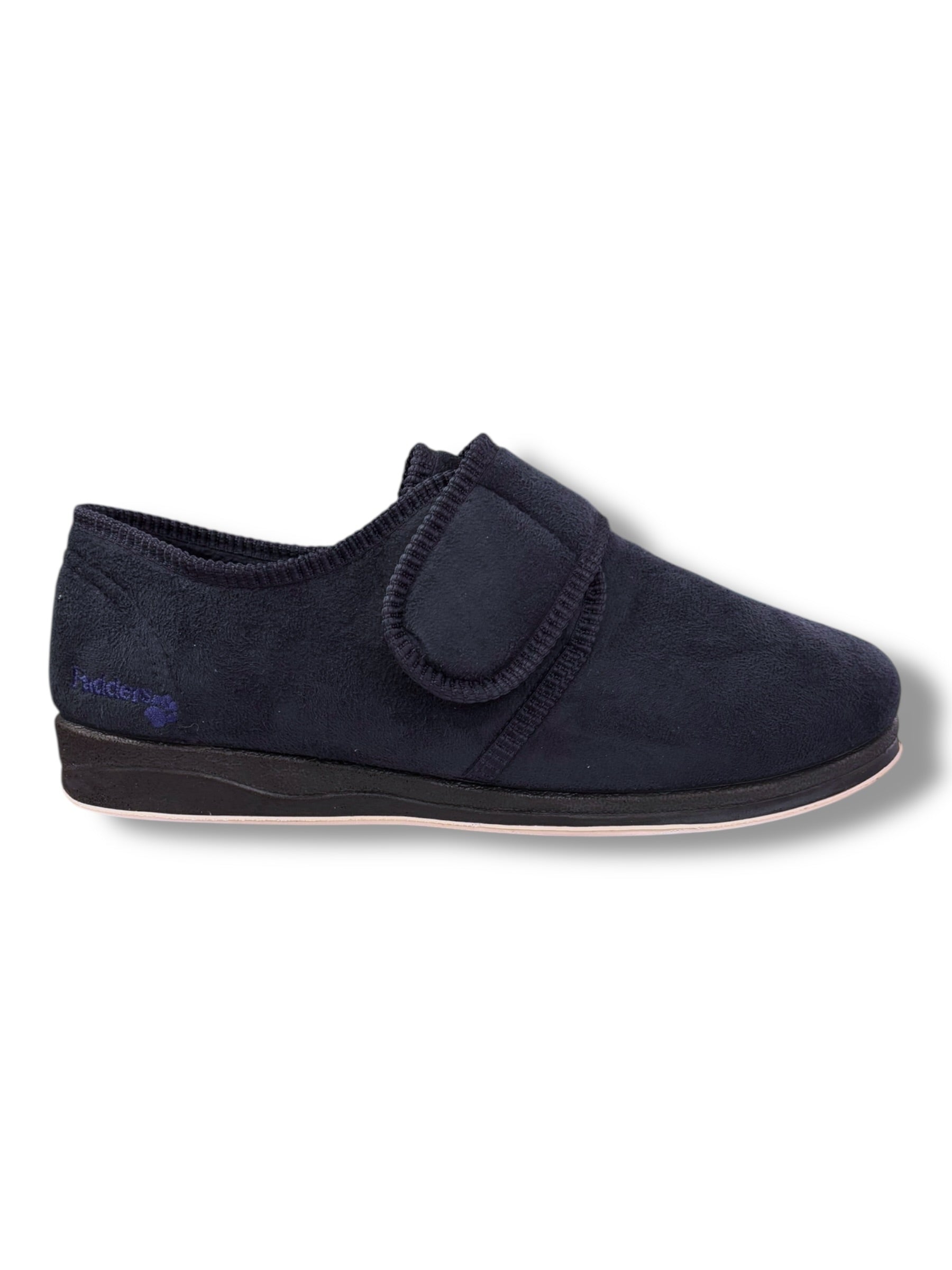 Padders - Men’s Navy Velcro slipper - Charles